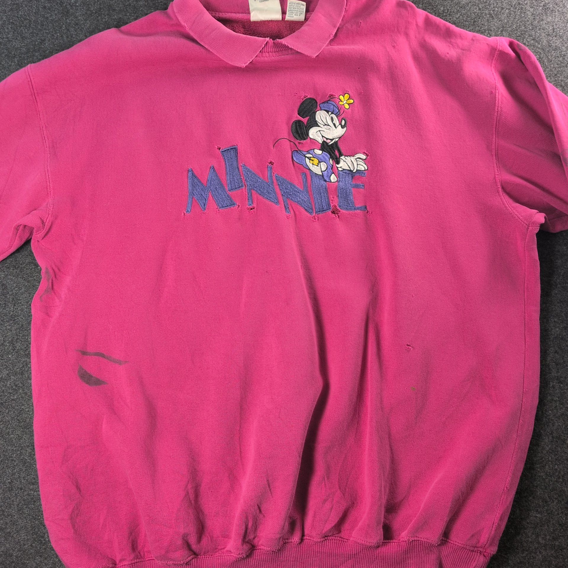 Mickey Inc 80s/90s Disney Minnie Mouse Sweatshirt Thrashed Mickey Inc Size US XL / EU 56 / 4 - 9 Thumbnail