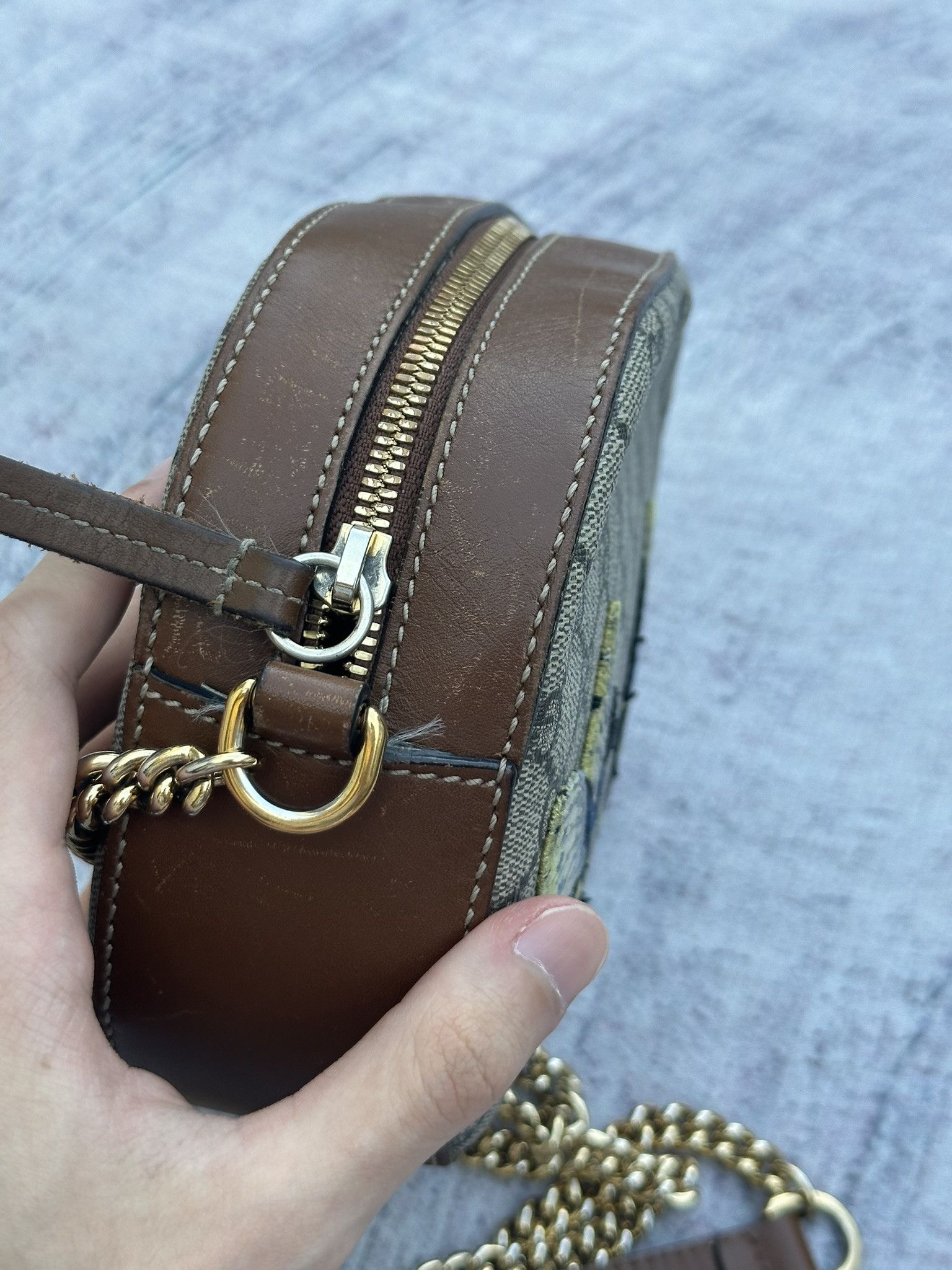 Gucci Gucci Crossbody Chain Bag Supreme GG Monogram Butterflies Size ONE SIZE - 7 Thumbnail