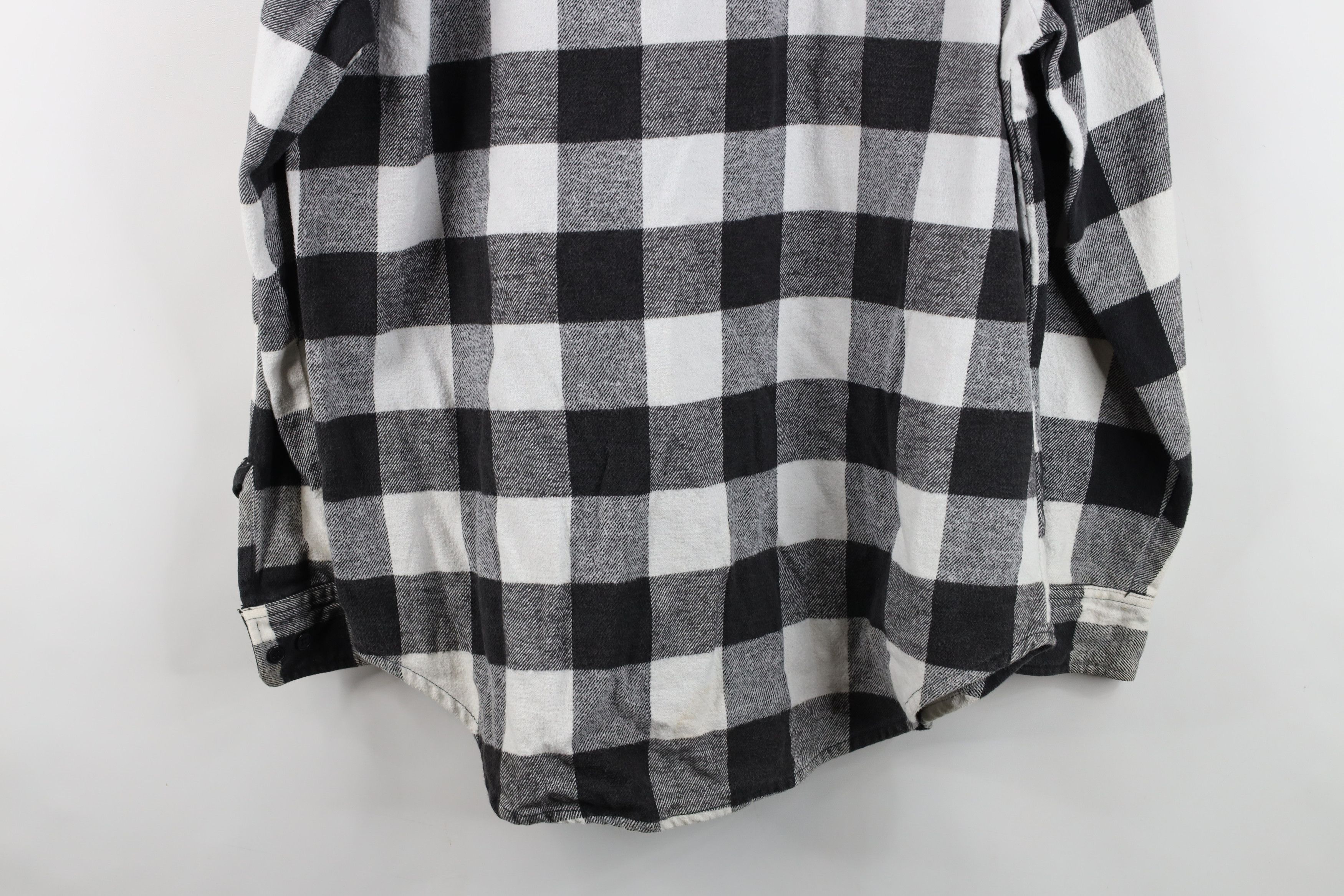 Dickies Vintage 90s Dickies Heavyweight Flannel Button Shirt Plaid Size US L / EU 52-54 / 3 - 15 Thumbnail