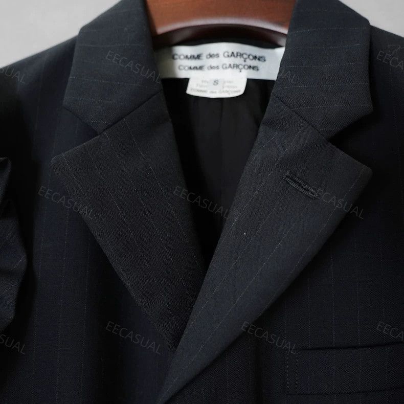 Comme des Garcons Comme Des Garcons Lace Shoulder Wool Blazer Size S / US 4 / IT 40 - 8 Thumbnail