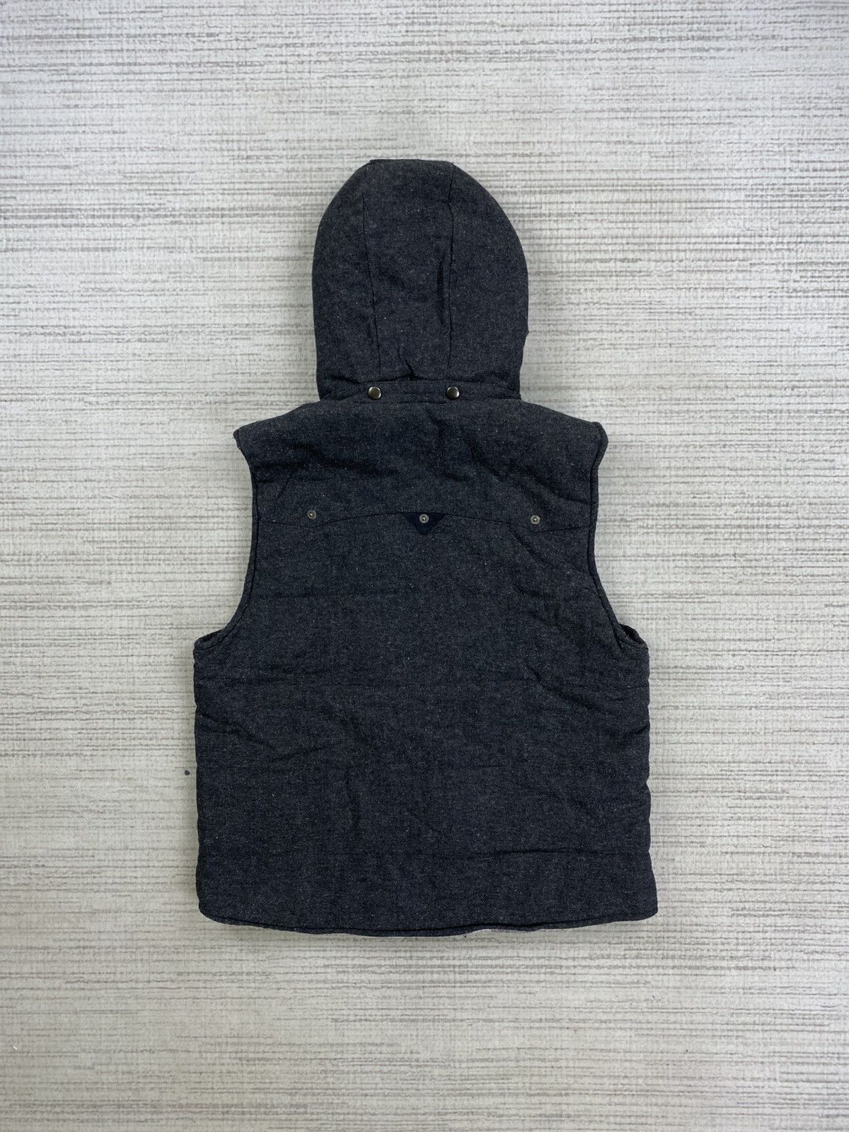 Japanese Brand × Vintage × semanticdesign Vtg Semantic Design Double Pocket Sherpa Hoodie Vest Jacket Size US S / EU 44-46 / 1 - 2 Thumbnail