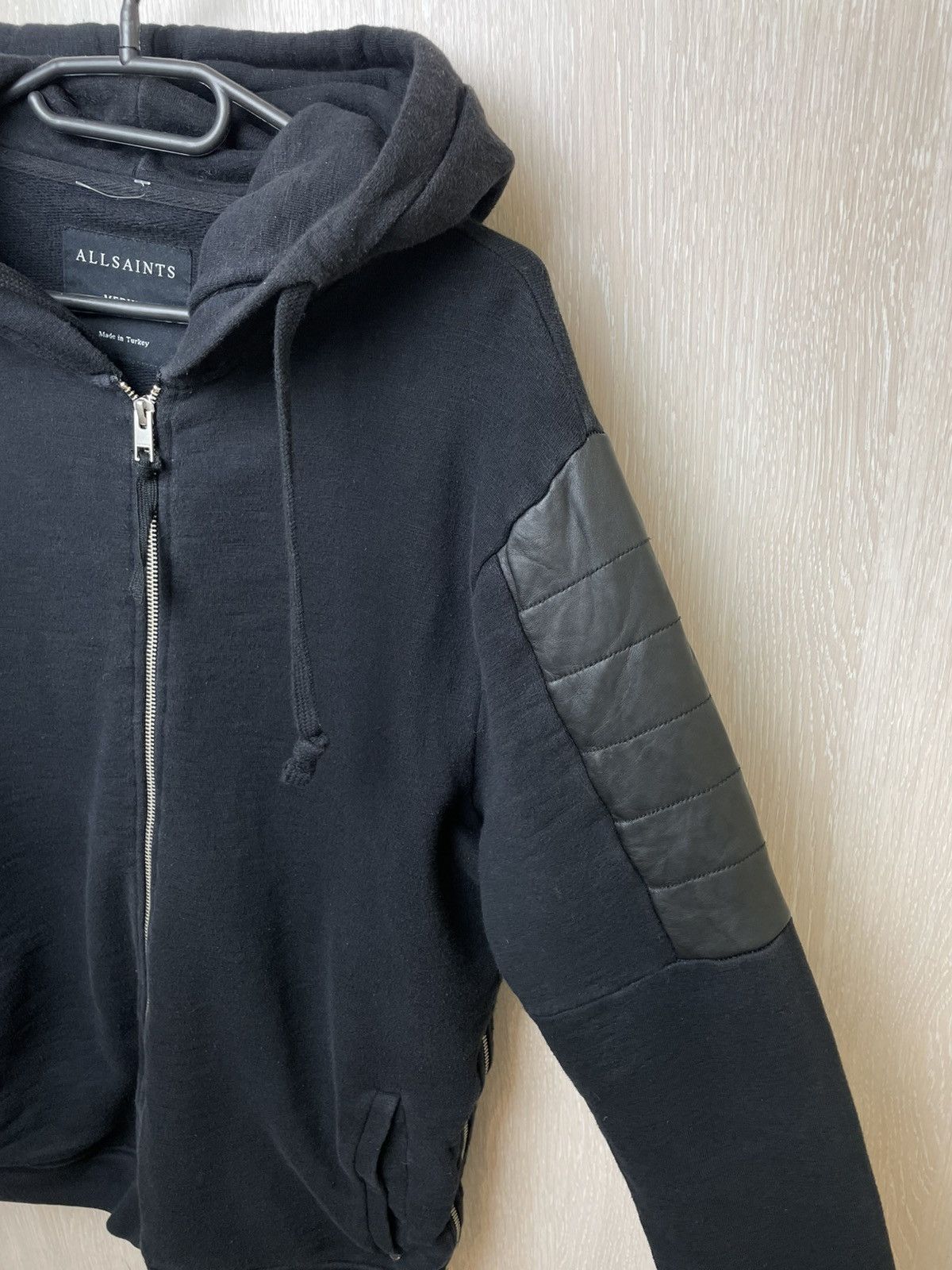 Allsaints AllSaints Black Zip Hoodie Medium Size US M / EU 48-50 / 2 - 2 Thumbnail
