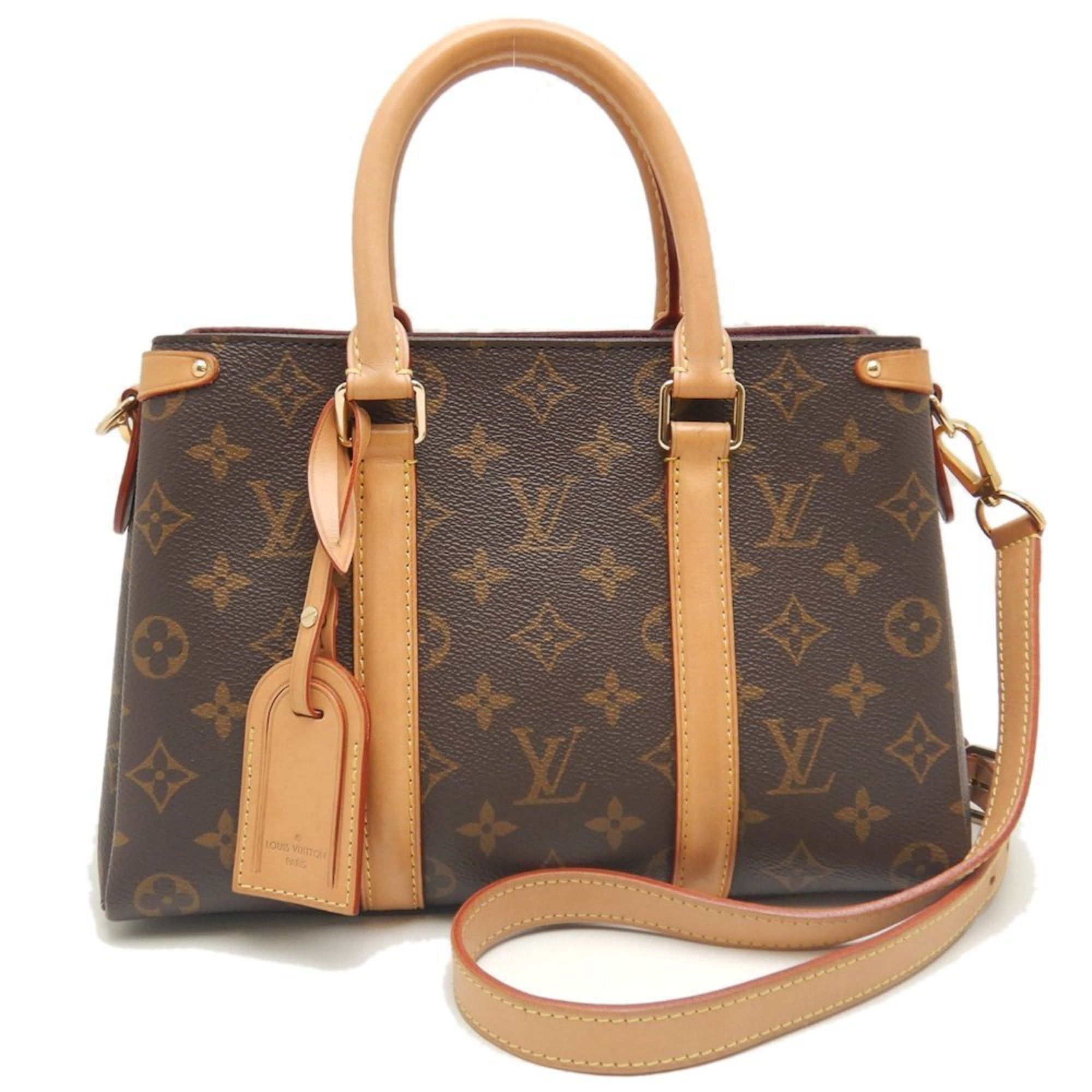 LOUIS VUITTON Monogram Soufflot BB M44815 Handbag Brown Women's 253375