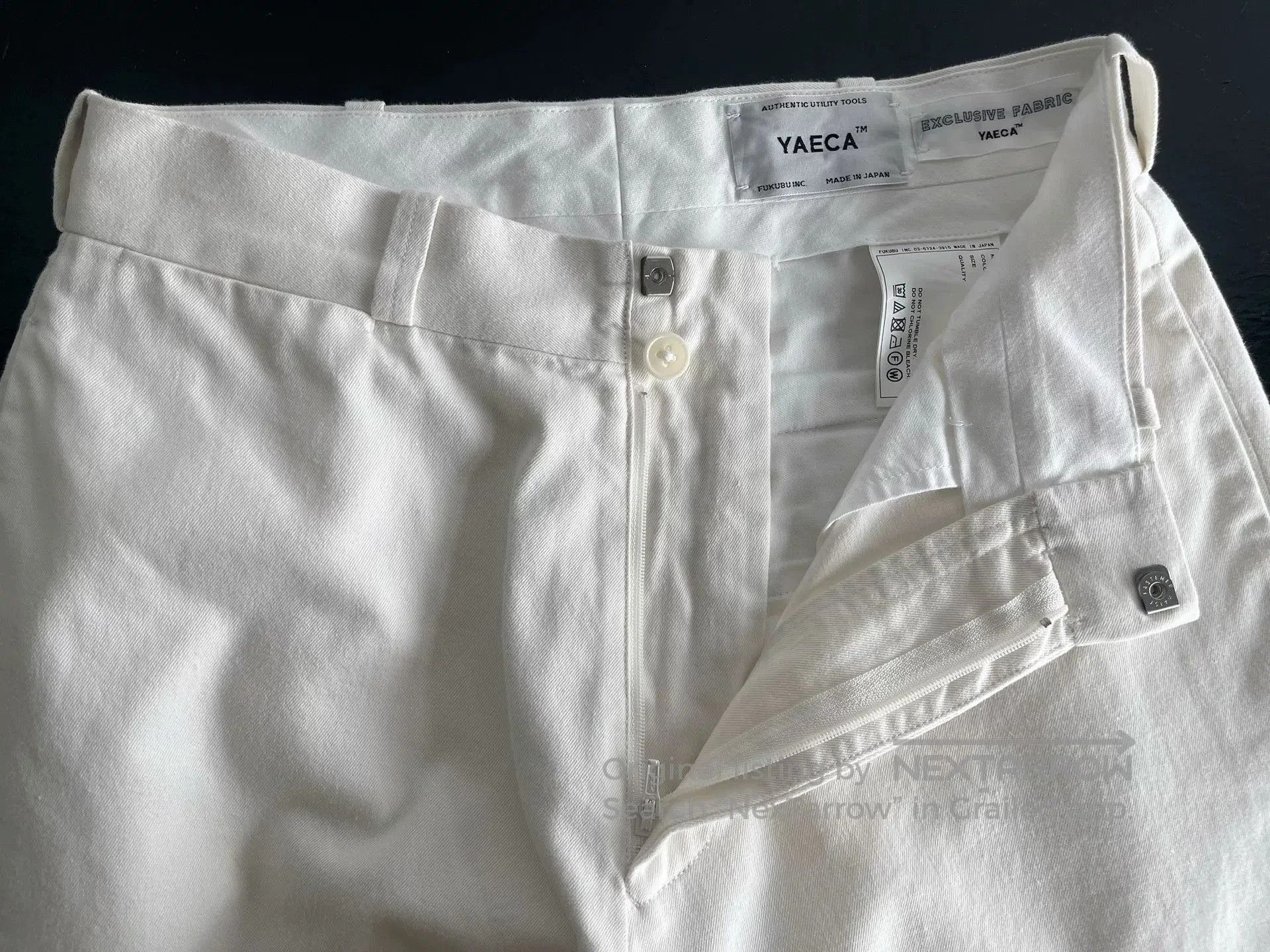 YAECA White Wide-Leg Chino Pants. Size US 28 / EU 44 - 5 Thumbnail
