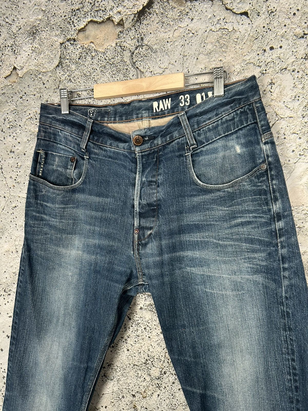 G-Star Vintage G-Star Raw GS01 Blue Denim Pants Baggy Streetwear Size US 33 - 4 Thumbnail