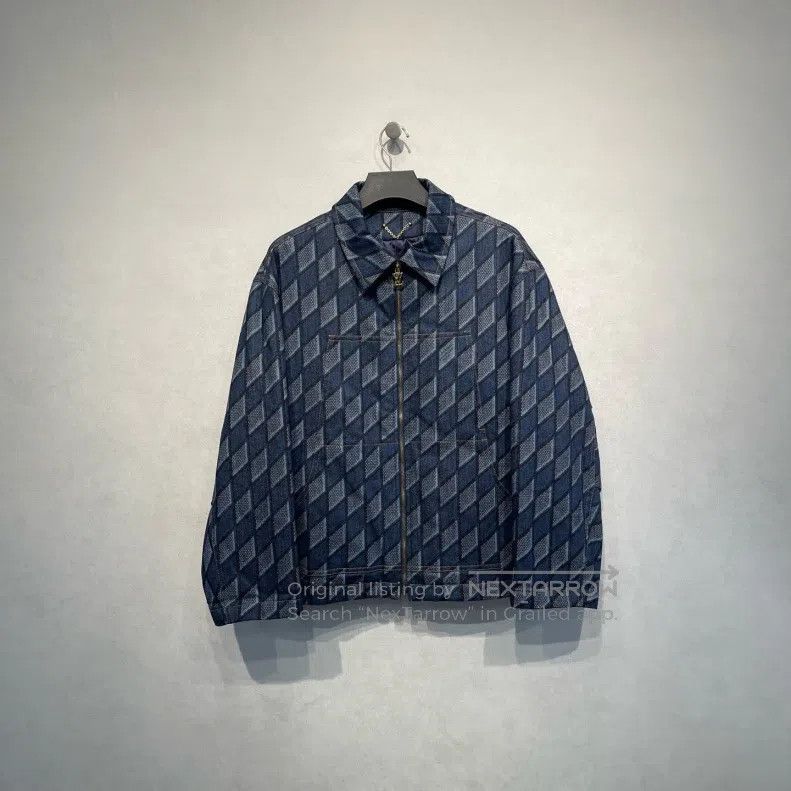 Louis Vuitton Louis Vuitton Diamond check denim jacket Size US L / EU 52-54 / 3 - 1 Thumbnail