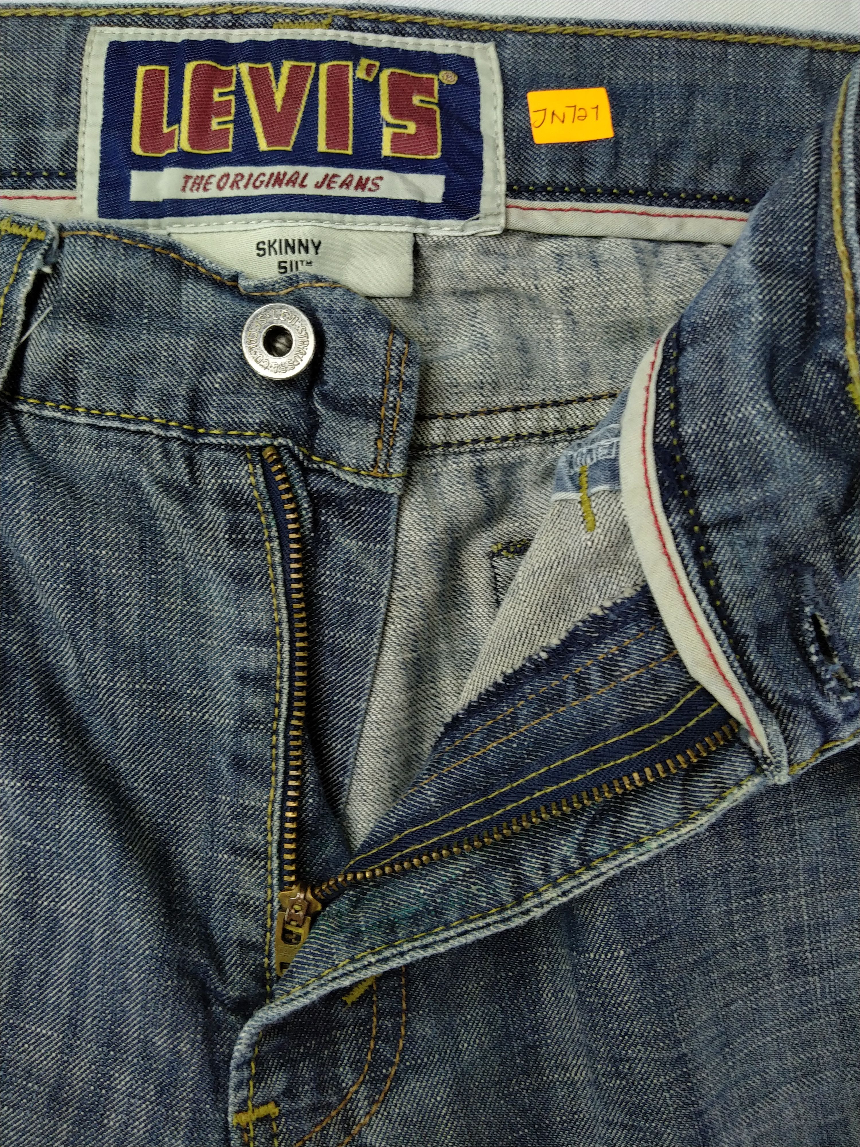 Levi's Vintage Levi's 511 Skinny Denim 34x33 -JN727 Size US 34 / EU 50 - 6 Thumbnail
