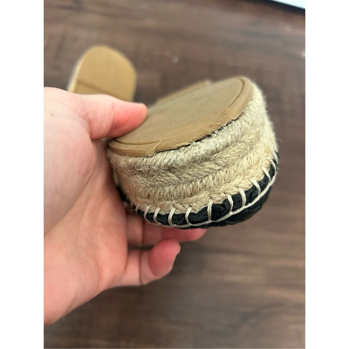Sam Edelman Sam Edelman Catherine Woven Platform Espadrilles Black Shoes Size US 8.5 / IT 38.5 - 6 Thumbnail
