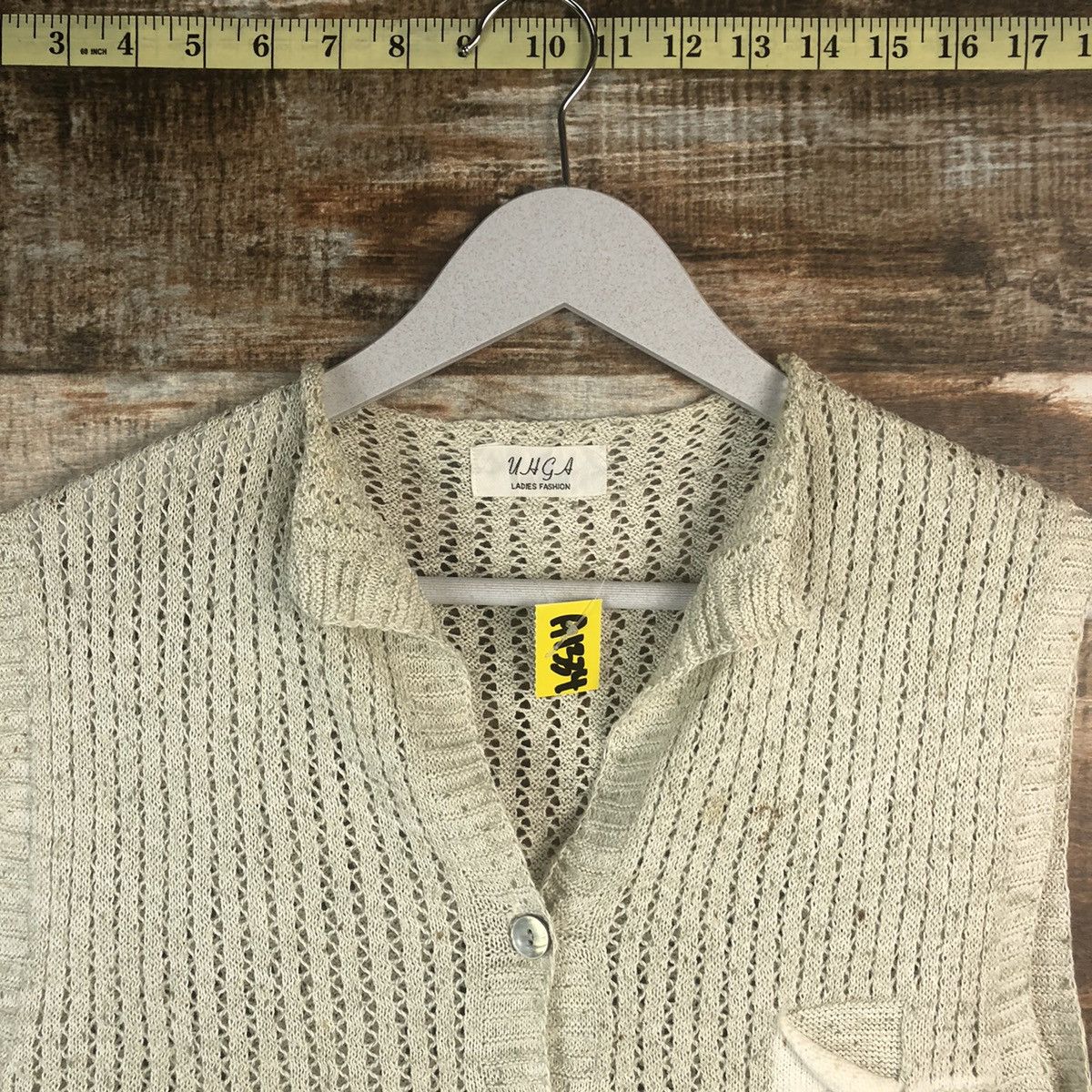 Homespun Knitwear × Japanese Brand Unga Grey Vest Knitwear #A1334 Size US S / EU 44-46 / 1 - 4 Thumbnail