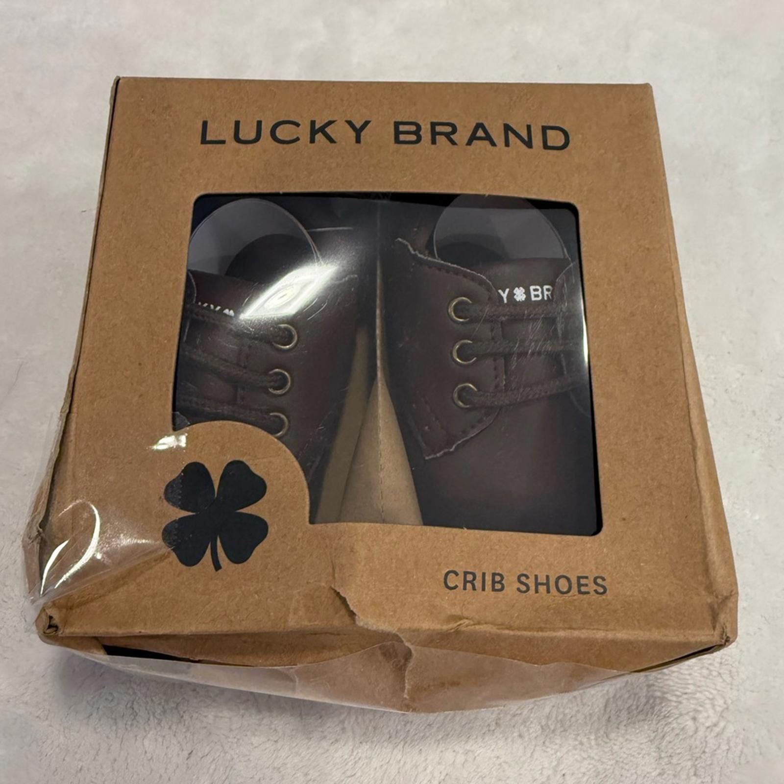 Lucky Brand Lucky Brand Crib Shoes brown faux leather slip on SZ 2 Size US 5 / EU 37 - 1 Thumbnail