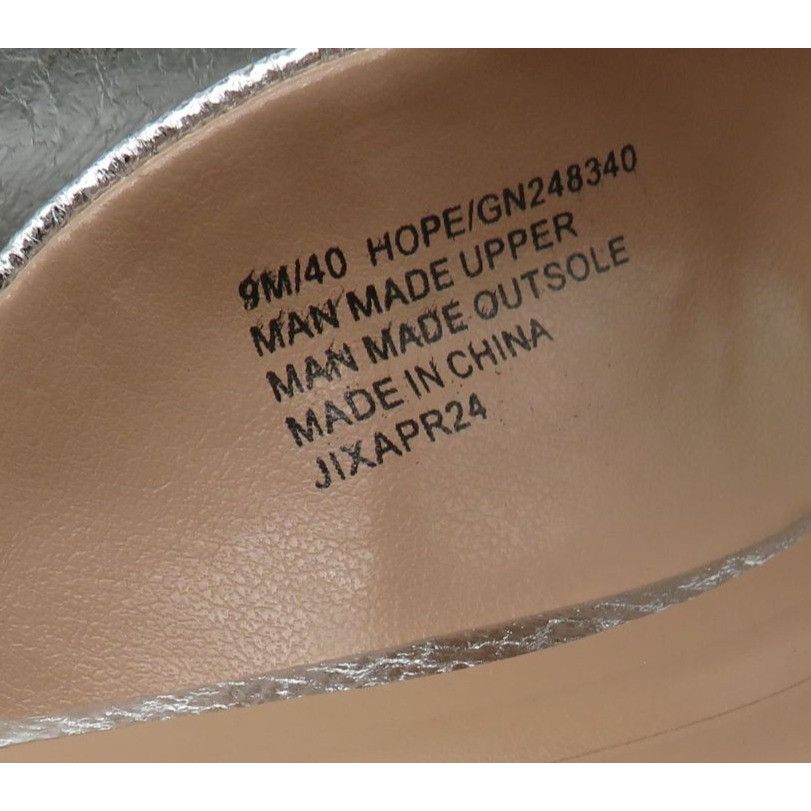 BCBGeneration BCBGeneration Hope Women's Silver Slide-On Flats With Buckle Size US 9 / IT 39 - 6 Thumbnail