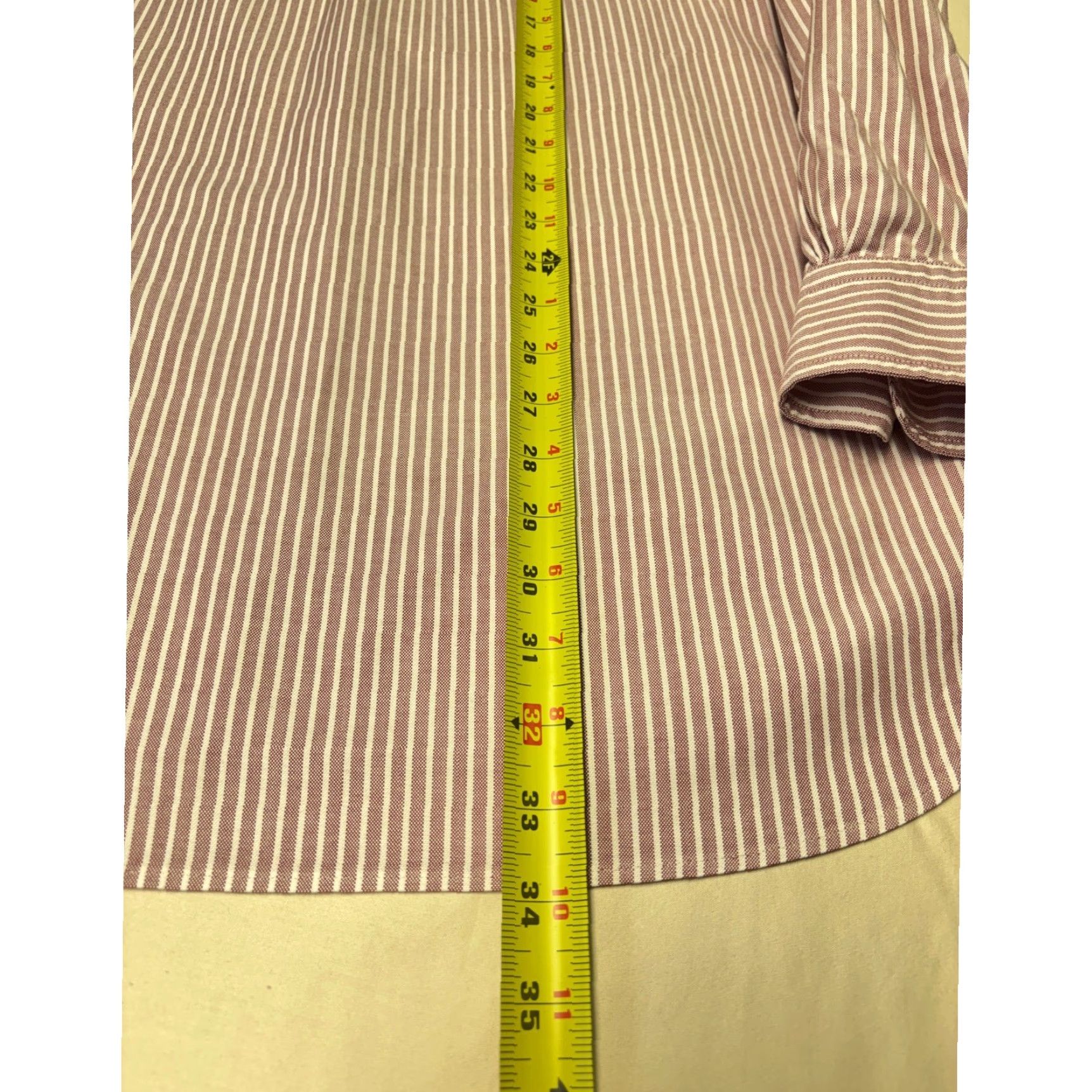 Brooks Brothers VINTAGE Brooks Brothers Makers Madison Shirt Mens 17.5-34 Red White Cotton USA Dress Shirt Striped Madison Button-Down Long Sleeve Size US XXL / EU 58 / 5 - 6 Thumbnail
