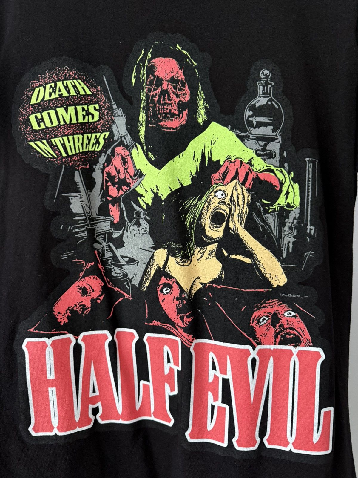 Half Evil Half Evil “Death Comes in Threes” Tee Size US M / EU 48-50 / 2 - 2 Thumbnail
