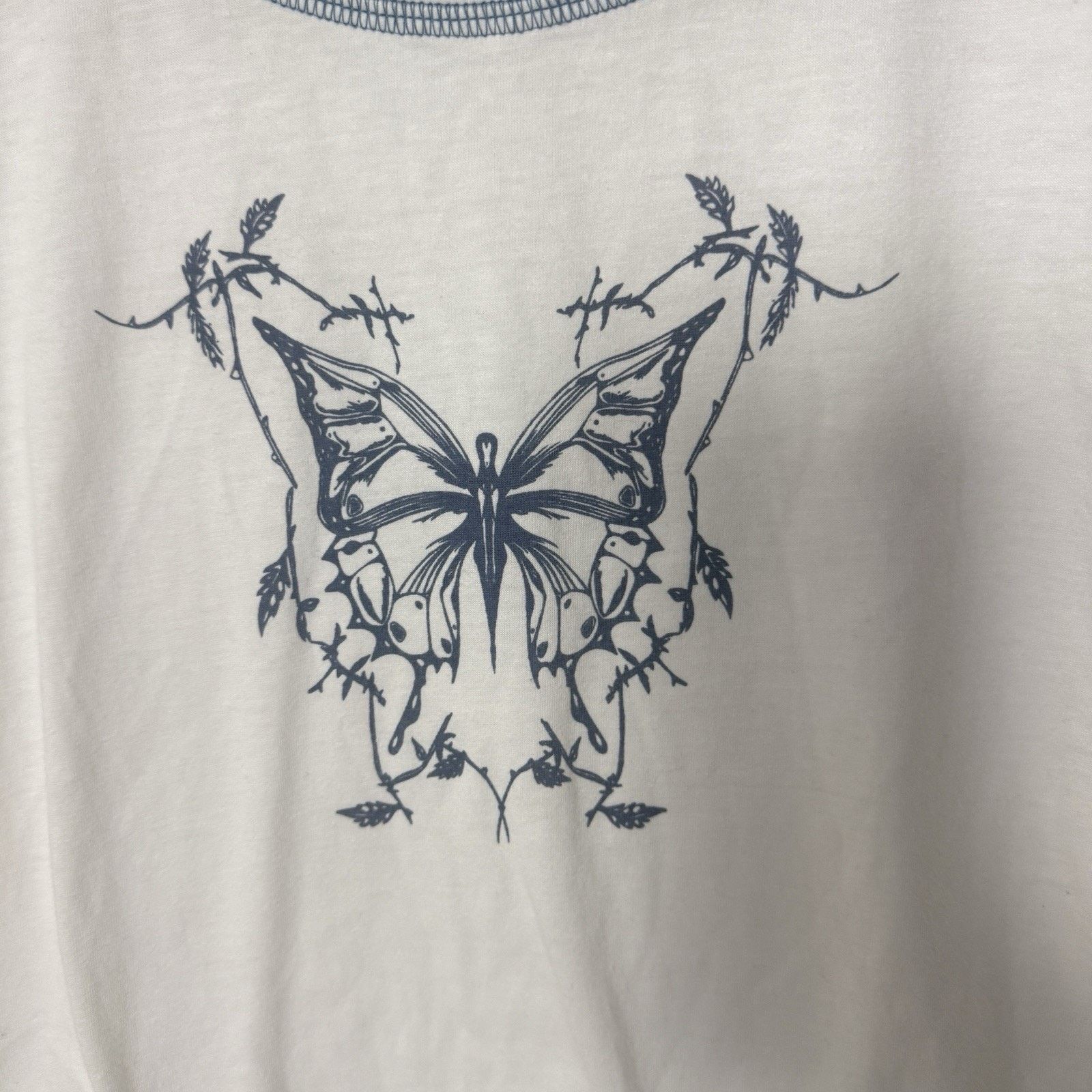 Cider Y2k Cider Butterfly Baby Crop Whimsy Fairy Grunge Tee Size XL / US 12-14 / IT 48-50 - 4 Thumbnail