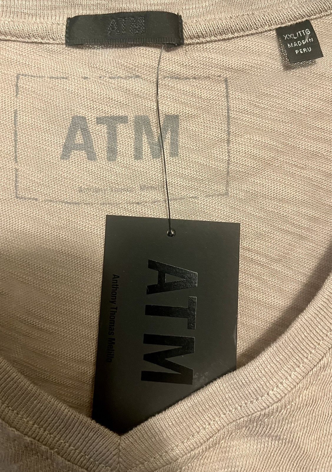 ATM Anthony Thomas Melillo × Designer Authentic ATM Anthony Thomas Melillo earth v-neck tee XXL Size US XXL / EU 58 / 5 - 2 Thumbnail