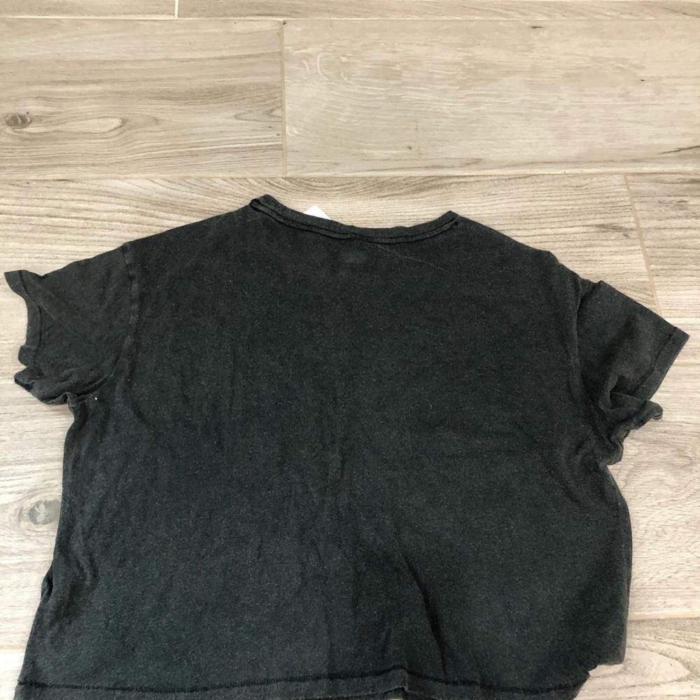 Designer Chic Black Cropped Tee with Cherry Embroidery Size S / US 4 / IT 40 - 4 Thumbnail