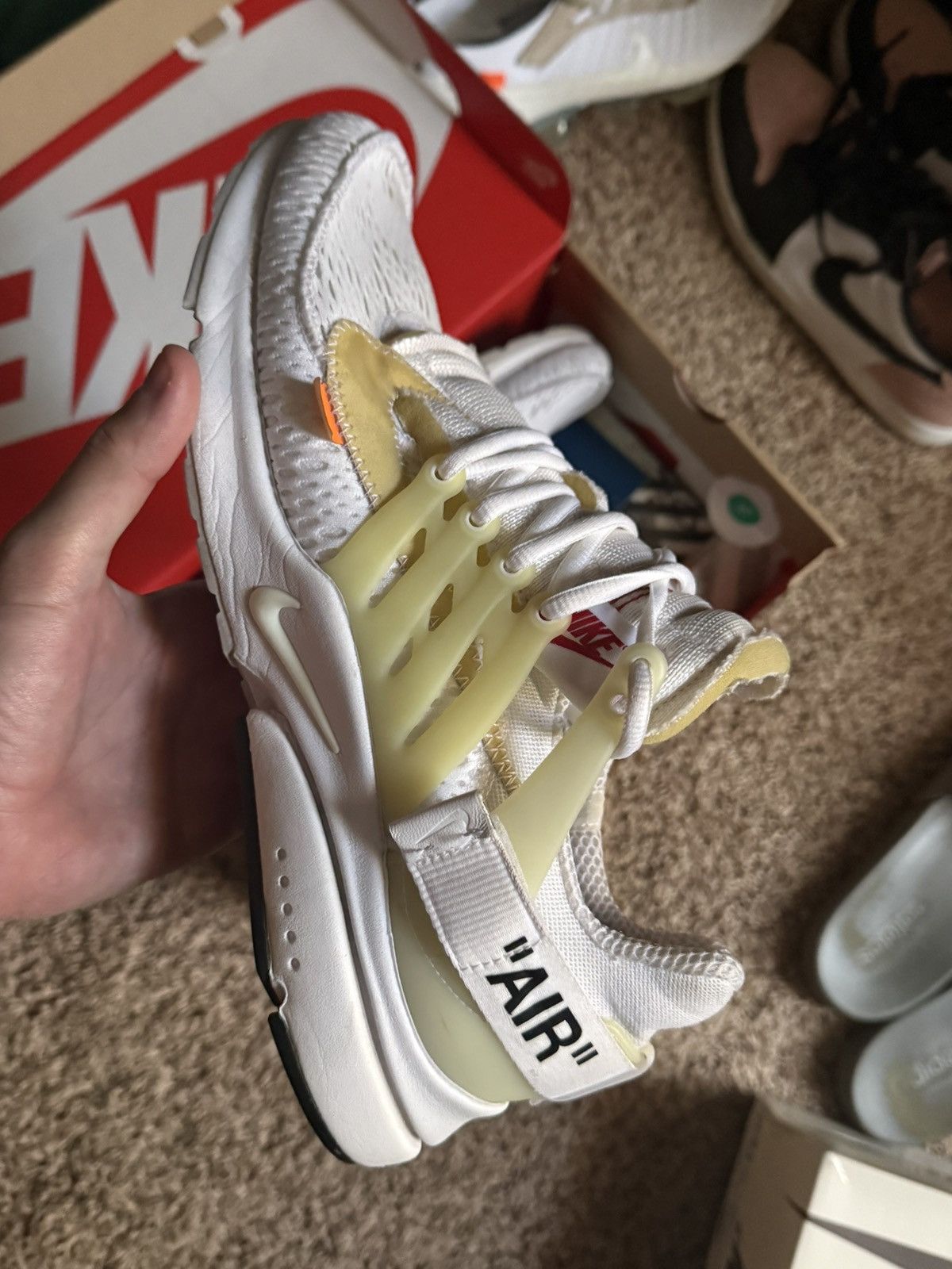 Nike × Off-White Off White Nike Presto White Size US 12 / EU 45 - 6 Thumbnail