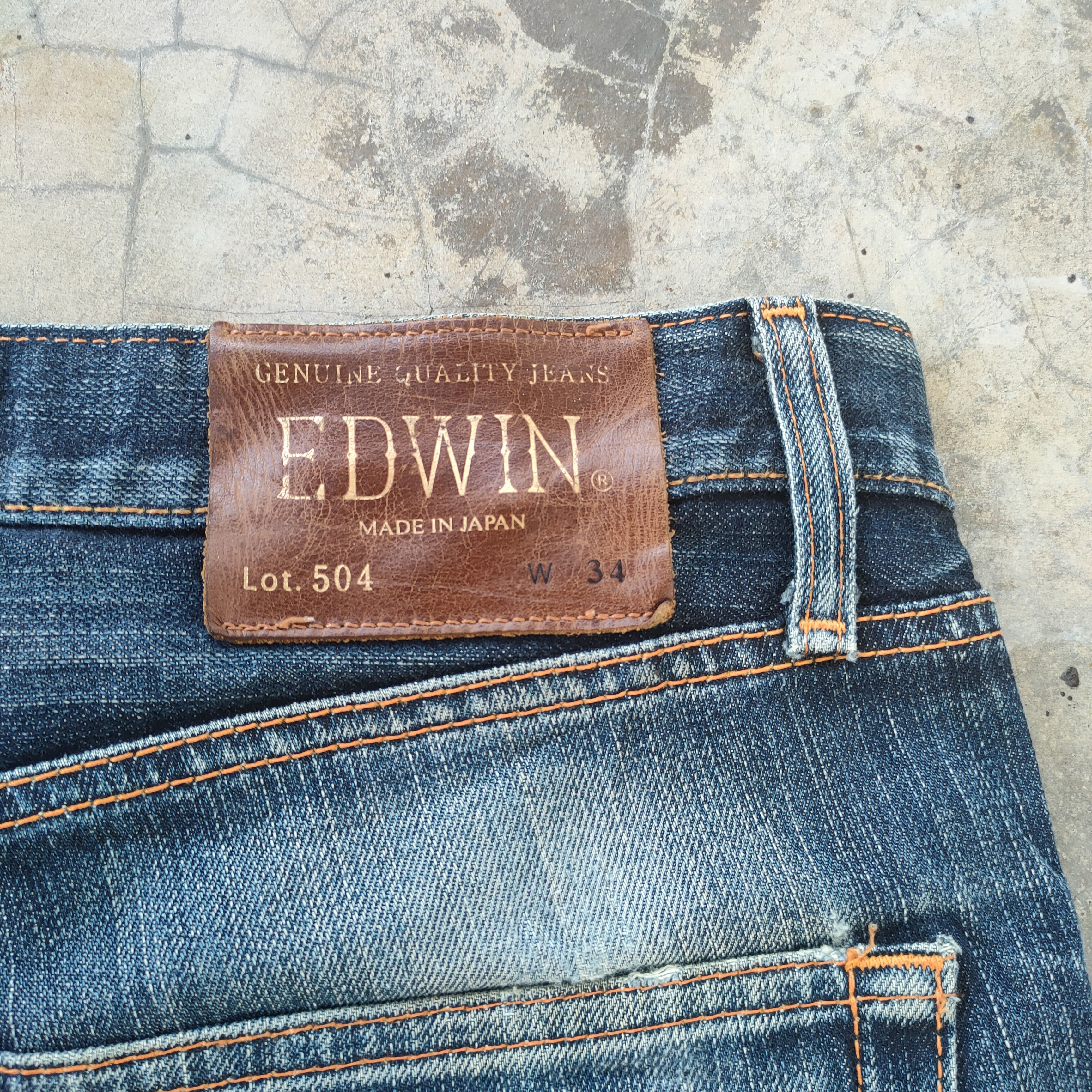 Edwin W36 VINTAGE EDWIN FADED DISTRESSED JEANS DENIM PANTS Size US 36 / EU 52 - 12 Thumbnail
