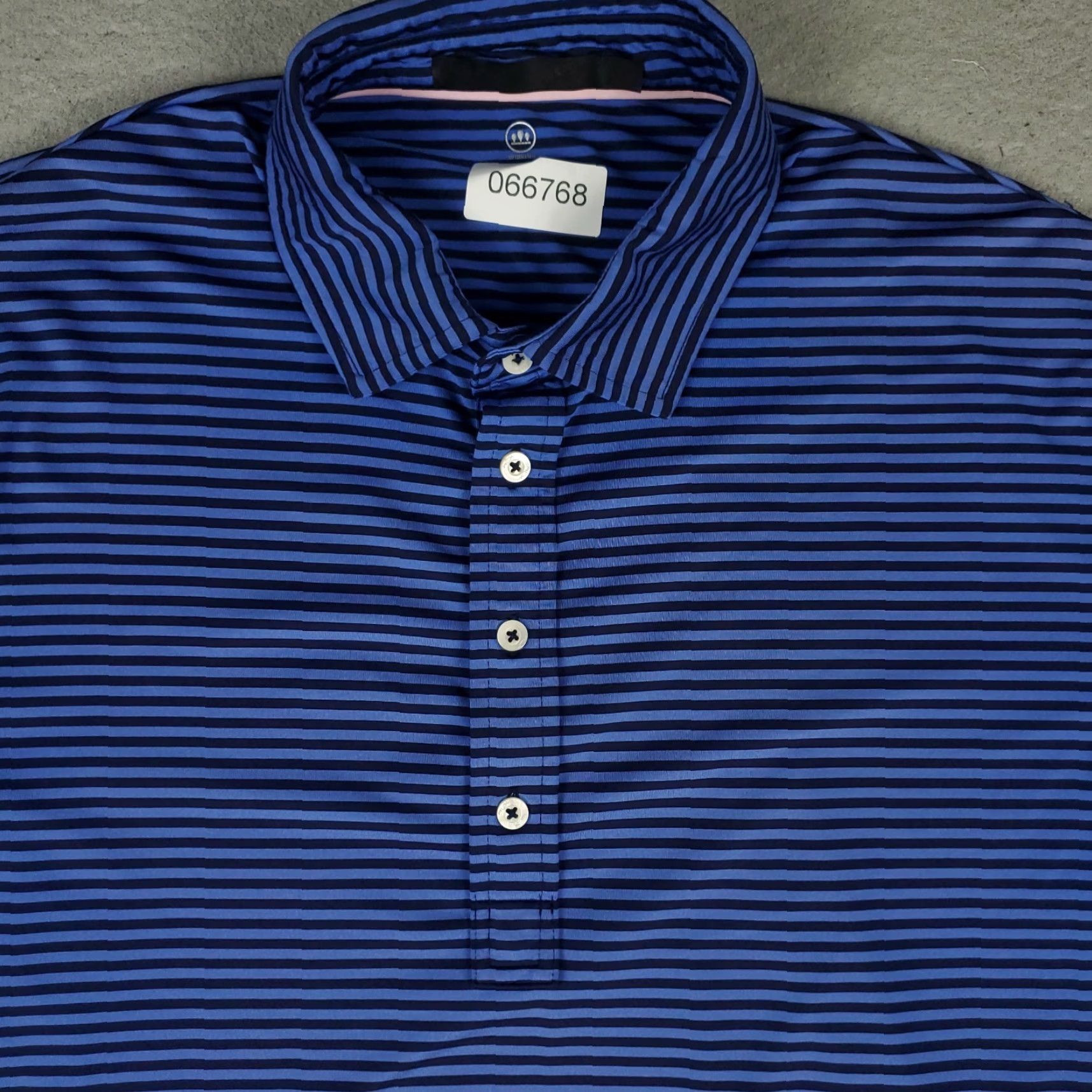RLX Ralph Lauren RLX Ralph Lauren Polo Shirt Mens Large Blue Striped Golf Short Sleeve Polo Shirt Mens Large Blue Striped Golf Short Sleeve Size US L / EU 52-54 / 3 - 2 Thumbnail