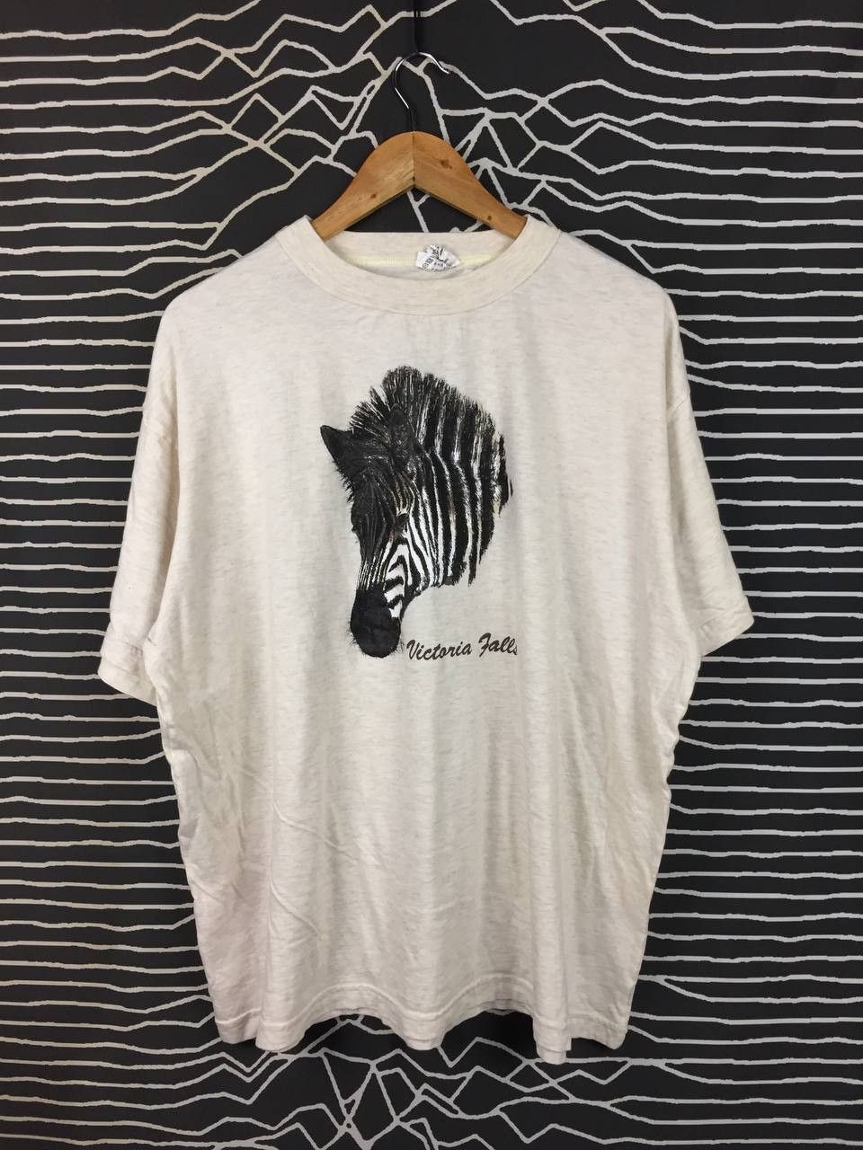 Vintage Vtg 90s Go Wild Zebra Tee Victoria Falls Souvenir Shirt Size US XXL / EU 58 / 5 - 1 Thumbnail