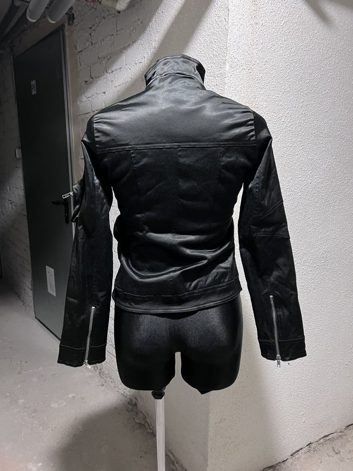 Rick Owens Edgy Multizip Cropped Avant Garde Goth Moto Jacket Size M / US 6-8 / IT 42-44 - 6 Thumbnail