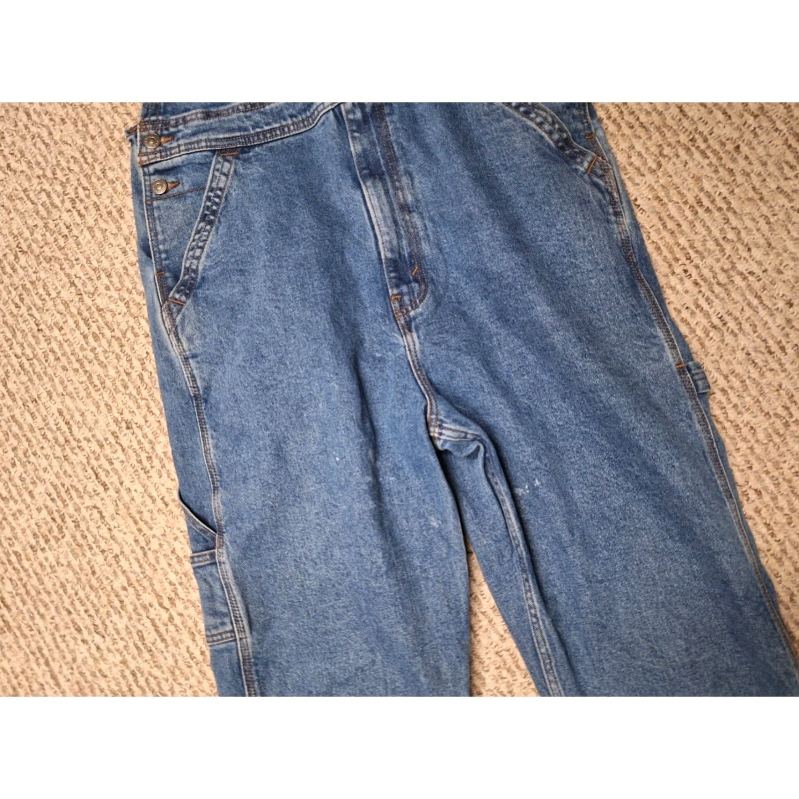 Levi's Levi Strauss Overalls Mens M Retro Paint Signature Y2k Workwear Size US 31 - 3 Thumbnail