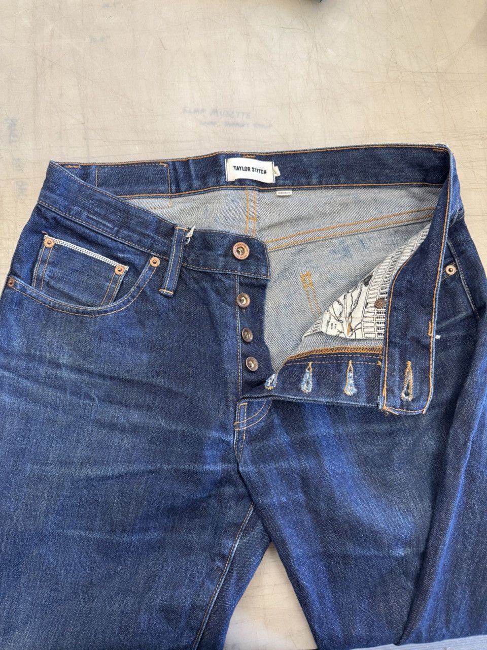 Taylor Stitch Democratic Jean - Cone Mills '68 Selvage Size US 31 - 2 Thumbnail