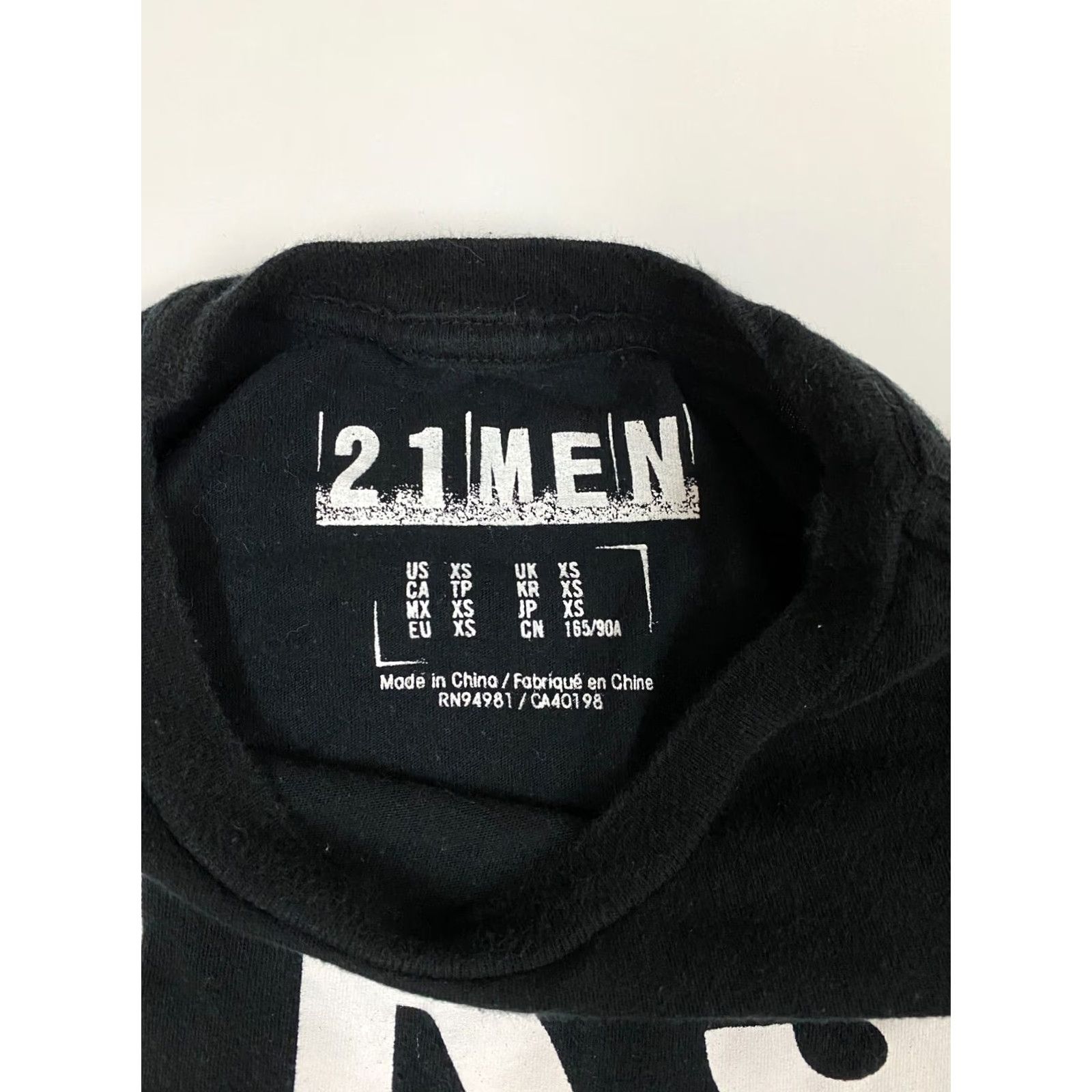 21 Men First Class Men Shirt XS Black Short Sleeve Crew Neck 21 MEN T-Shirt Logo Peanuts Classic USA Stretch Cotton Spandex Regular Vintage No Size US XS / EU 42 / 0 - 4 Thumbnail