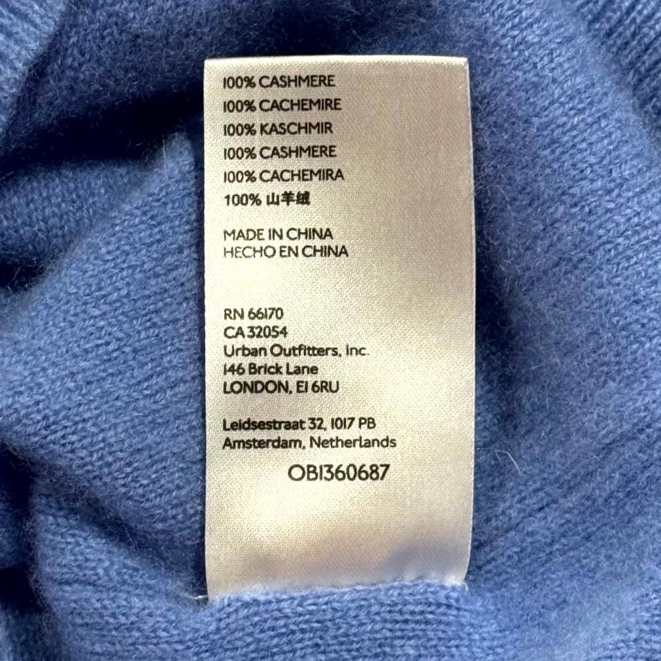 Free People Free People Harmony Cashmere Sweater Blue S Oversized Lounge Size S / US 4 / IT 40 - 7 Thumbnail