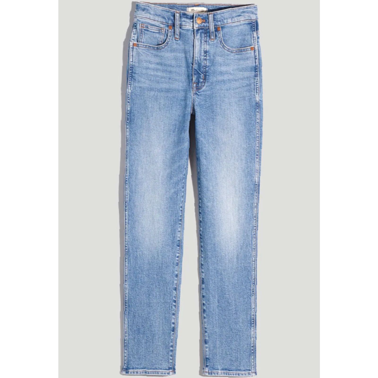 Madewell Madewell Stovepipe Jeans in Medium Wash Skinny Regular Size 25 Blue 27in Inseam 5-Pocket Denim Womens NWT Size 42" / US 20 - 6 Thumbnail