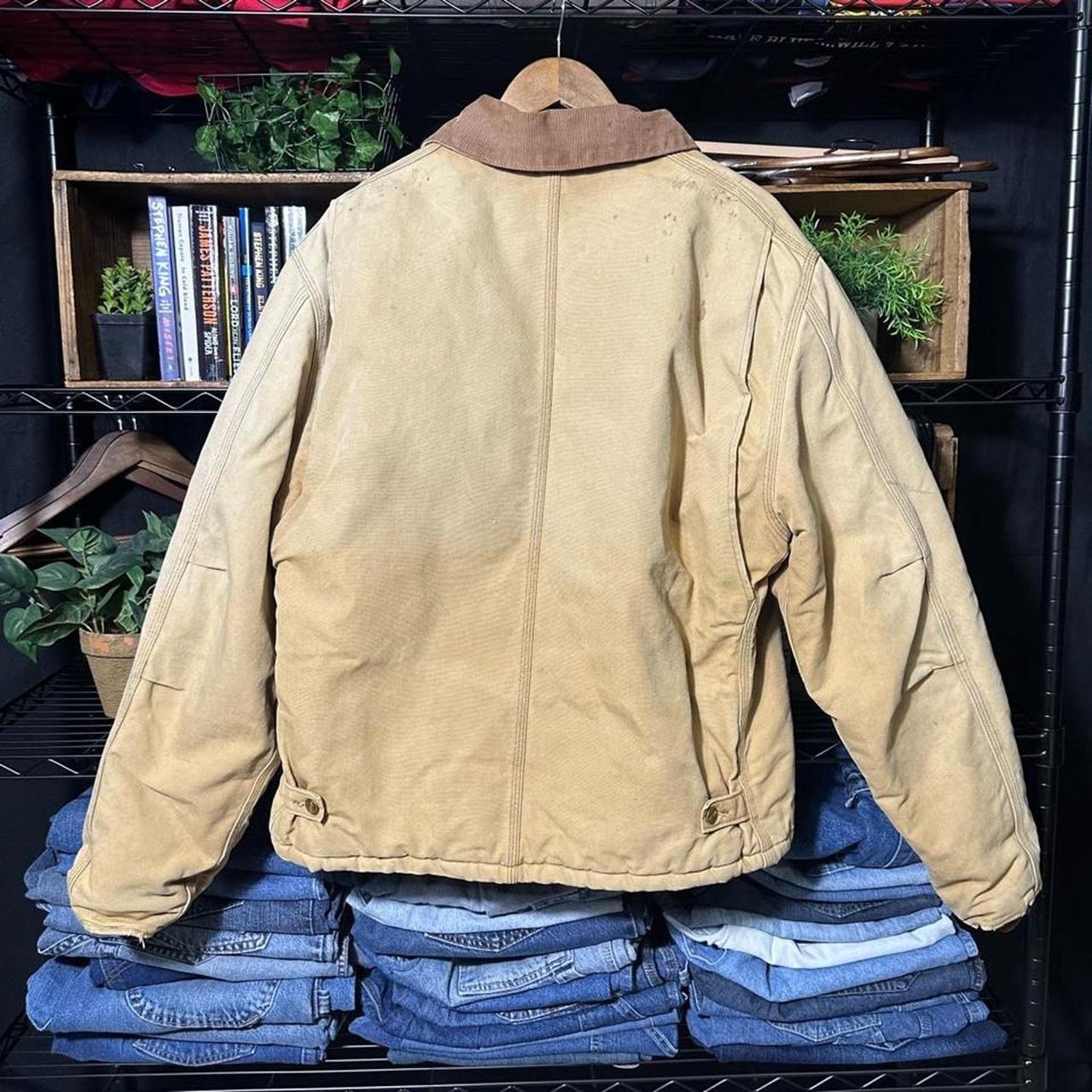 Carhartt Vintage Carhartt Tan Brown Arctic Detroit Jacket J02 J22 (?) Size US XL / EU 56 / 4 - 2 Thumbnail