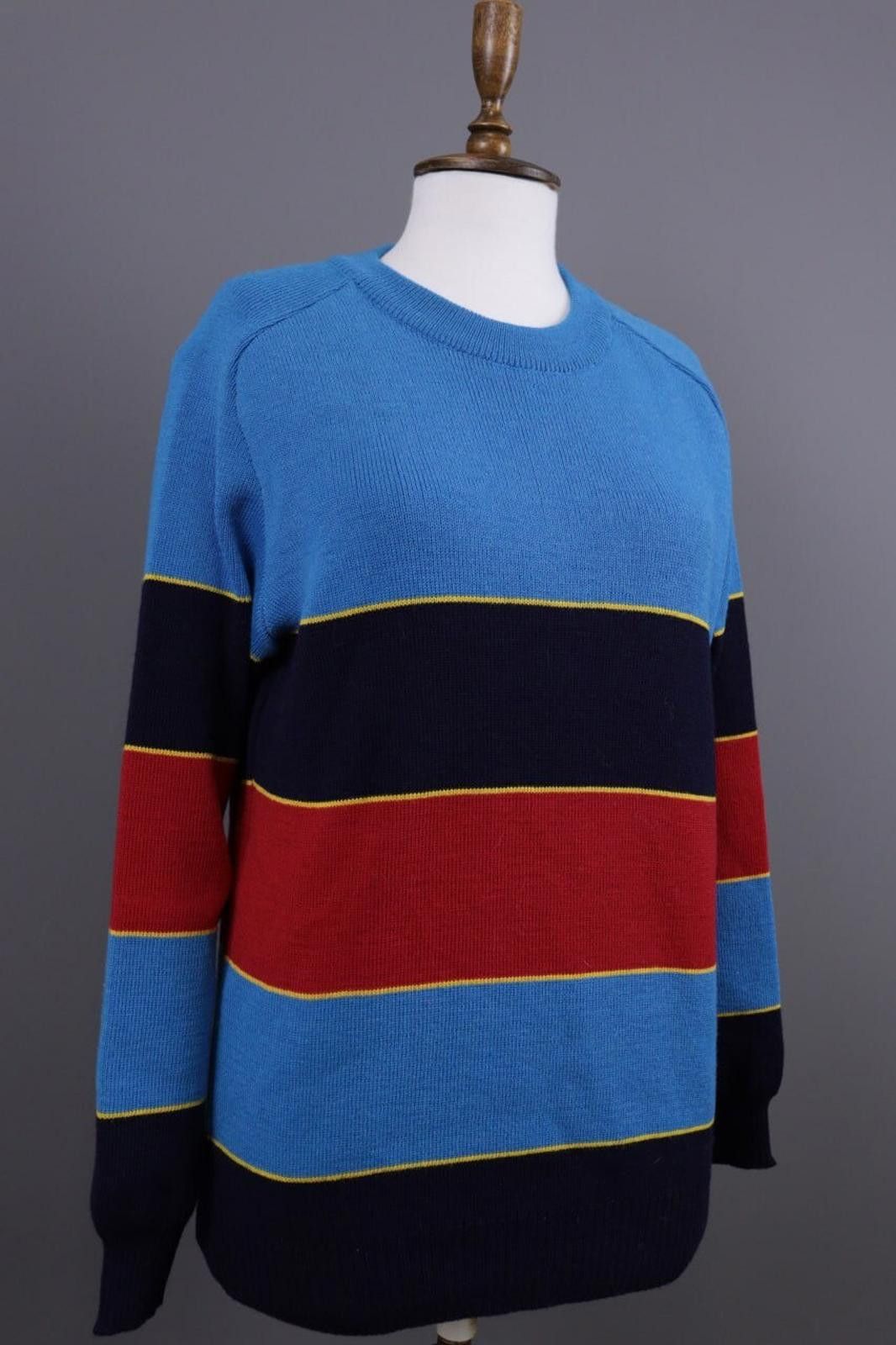 Saint James Men Saint James Multicolor Striped Wool Knit Sweater Size L Size US L / EU 52-54 / 3 - 4 Thumbnail