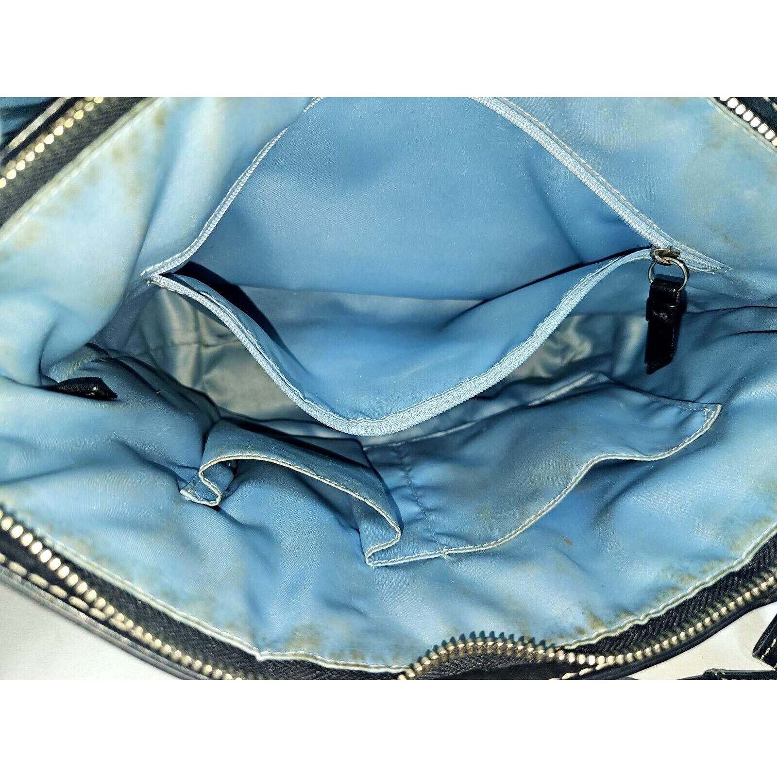 Coach Coach Purse Signature Stitched BLACK Patent Leather F15142 Size ONE SIZE - 9 Thumbnail