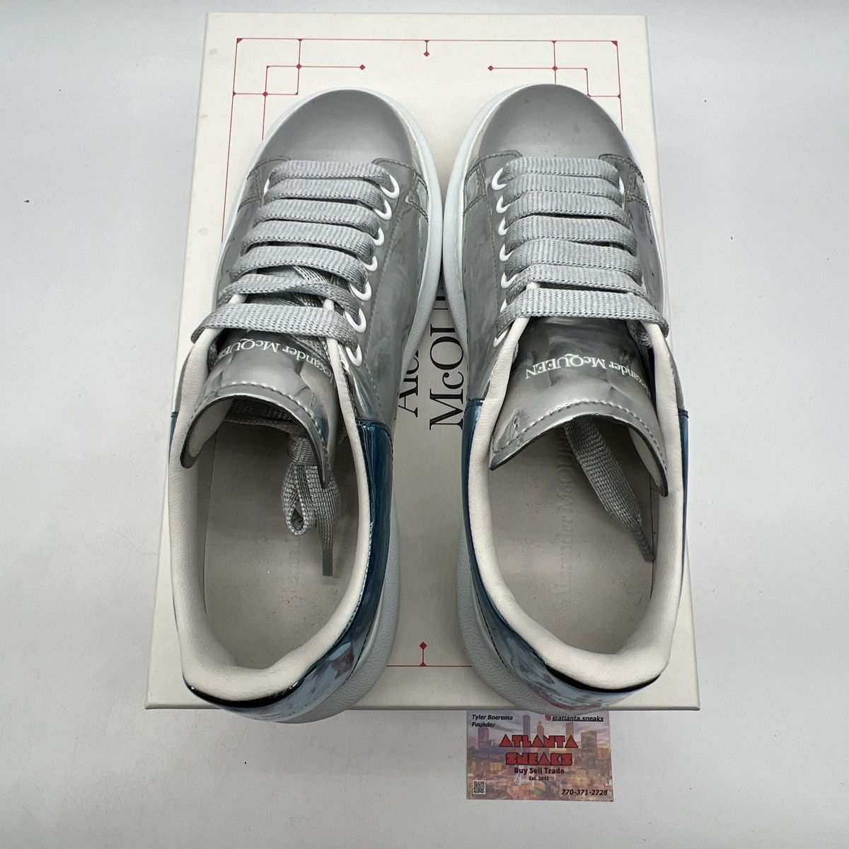 Alexander McQueen Alexander Mqueen magic mirror silver Size US 7 / EU 40 - 7 Thumbnail
