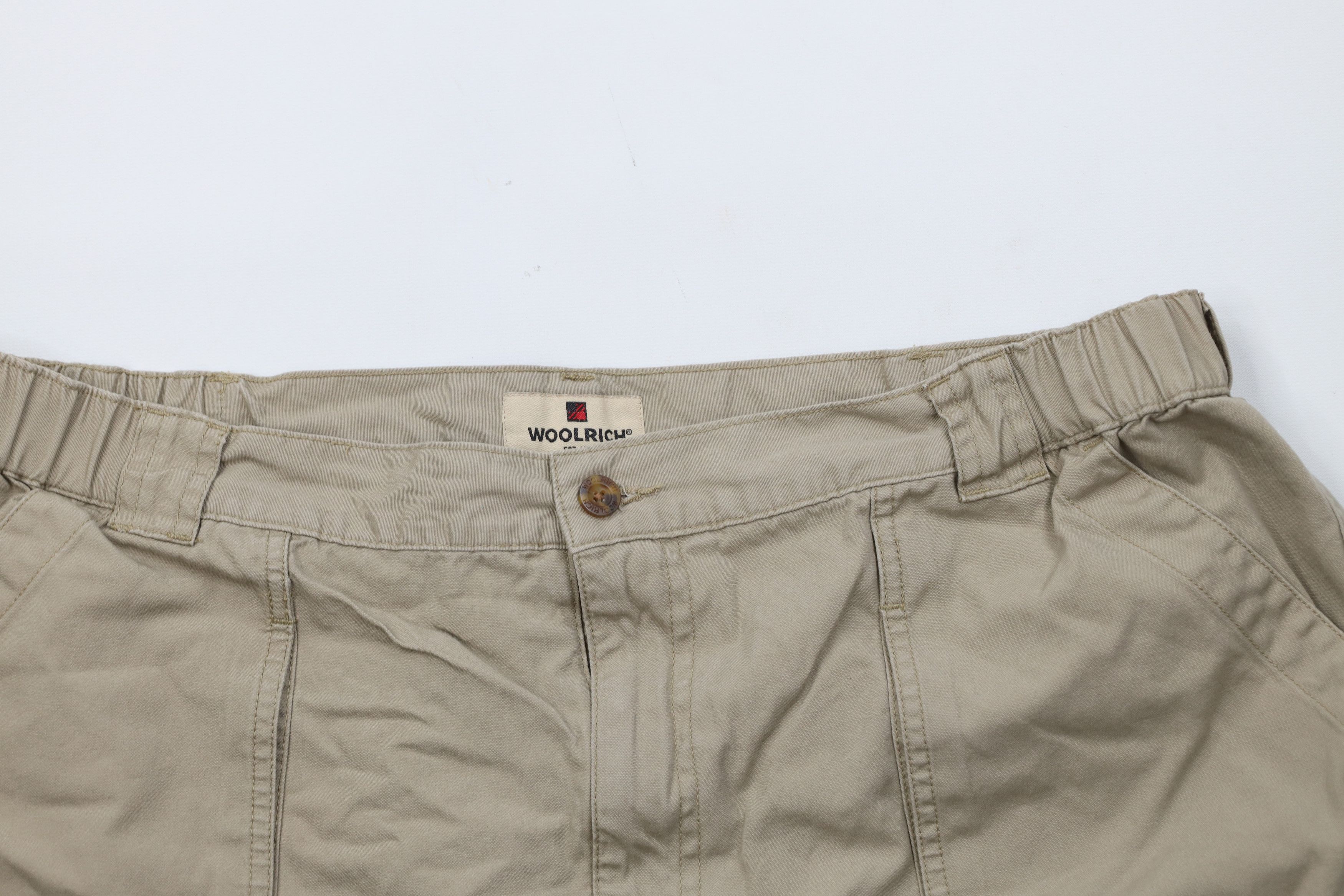 Woolrich Woolen Mills Vintage 90s Woolrich Above Knee Trekking Hiking Shorts Beige Size US 38 / EU 54 - 2 Thumbnail