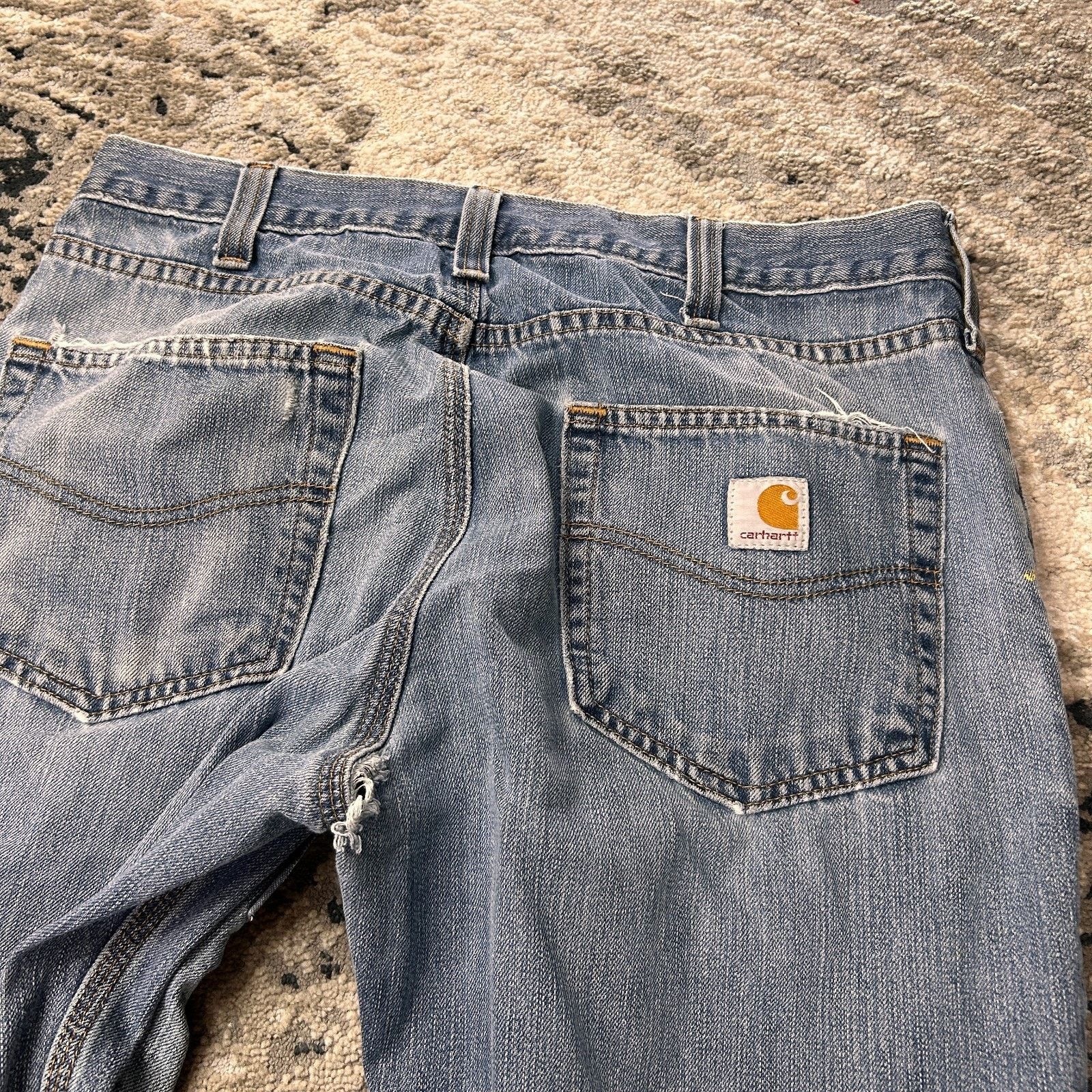 Carhartt Carhartt Holter Relaxed Fit Jeans Mens 34x30 Blue Denim Size US 34 / EU 50 - 9 Thumbnail