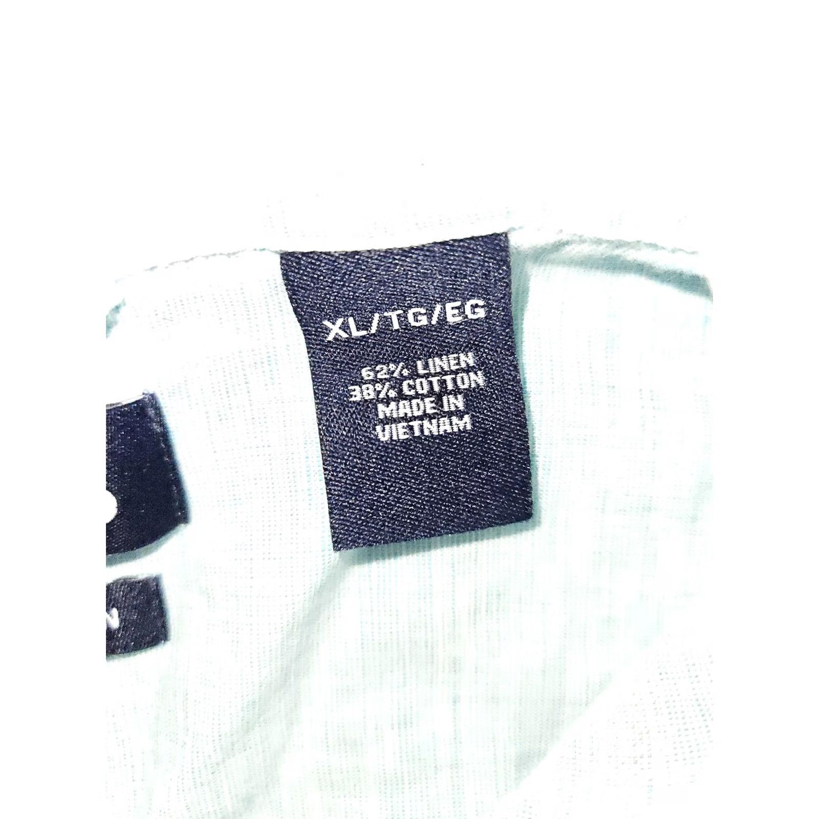 Chaps Chaps Shirt Mens XL Blue Linen Cotton Short Sleeve Button Up Casual Pocket Size US XL / EU 56 / 4 - 5 Thumbnail