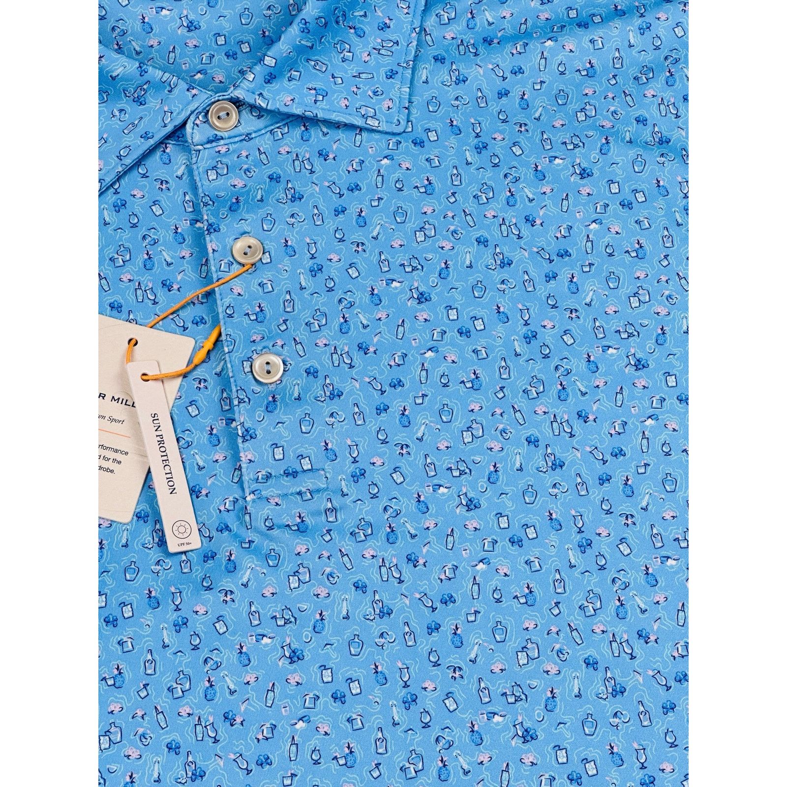 Peter Millar Peter Millar Men’s Medium Chillax Blue Golf Prep Polo Shirt Size US M / EU 48-50 / 2 - 6 Thumbnail