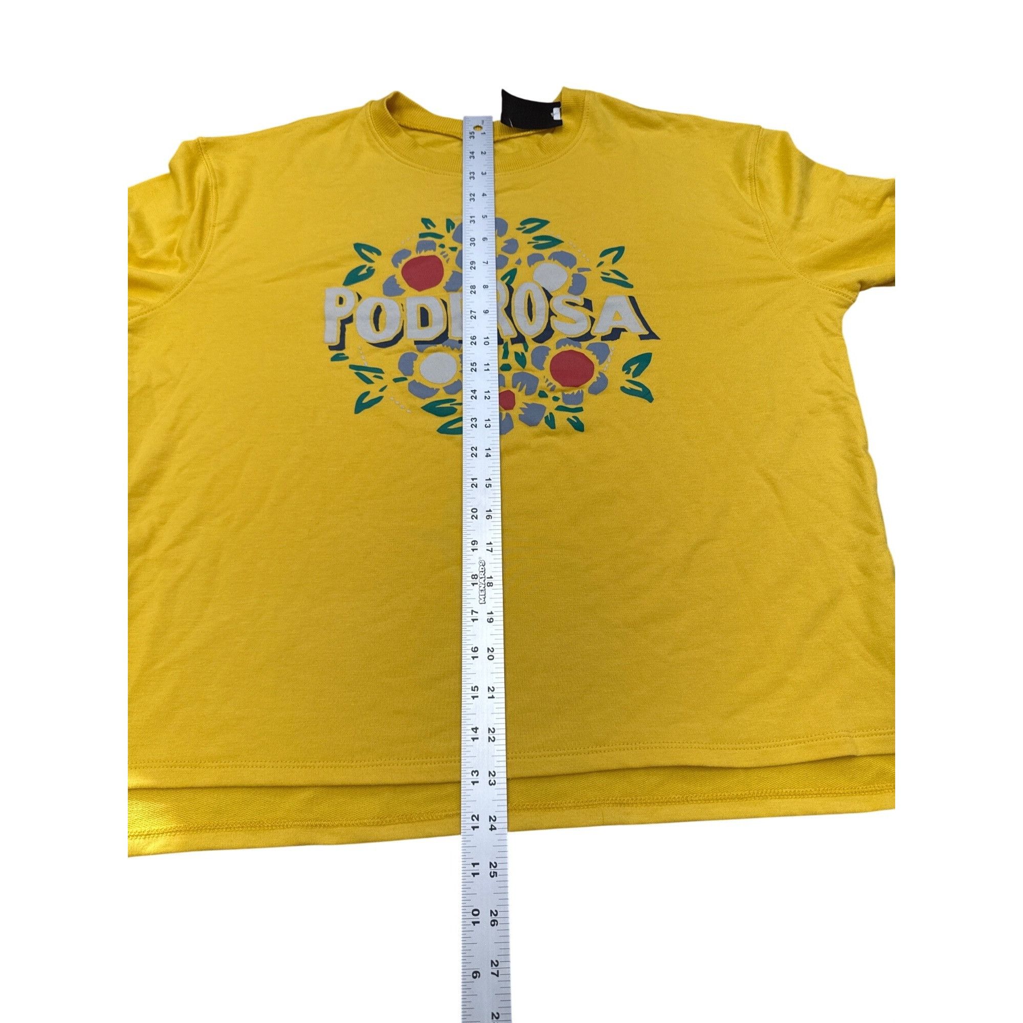 Other Women's Yellow Poderosa Sweatshirt Large By Well Worn Cotton Size L / US 10 / IT 46 - 8 Thumbnail