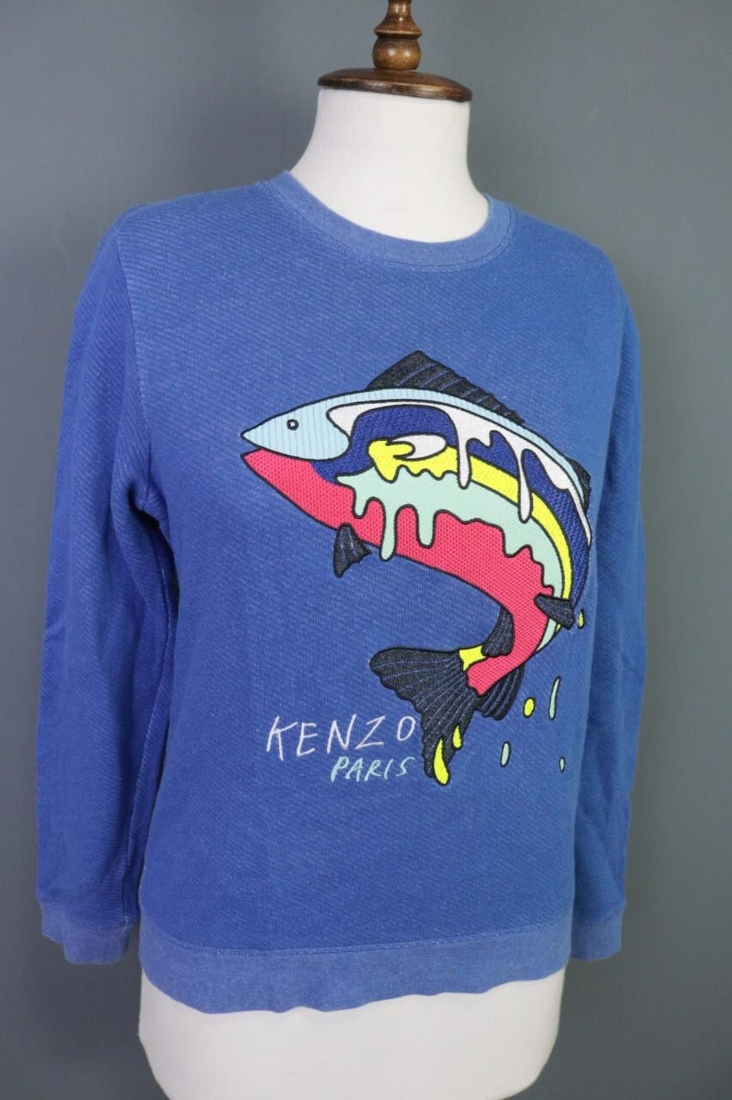 Kenzo Kenzo Paris Blue Animals Printed Sweater Sweatshirt Size L Size L / US 10 / IT 46 - 6 Thumbnail