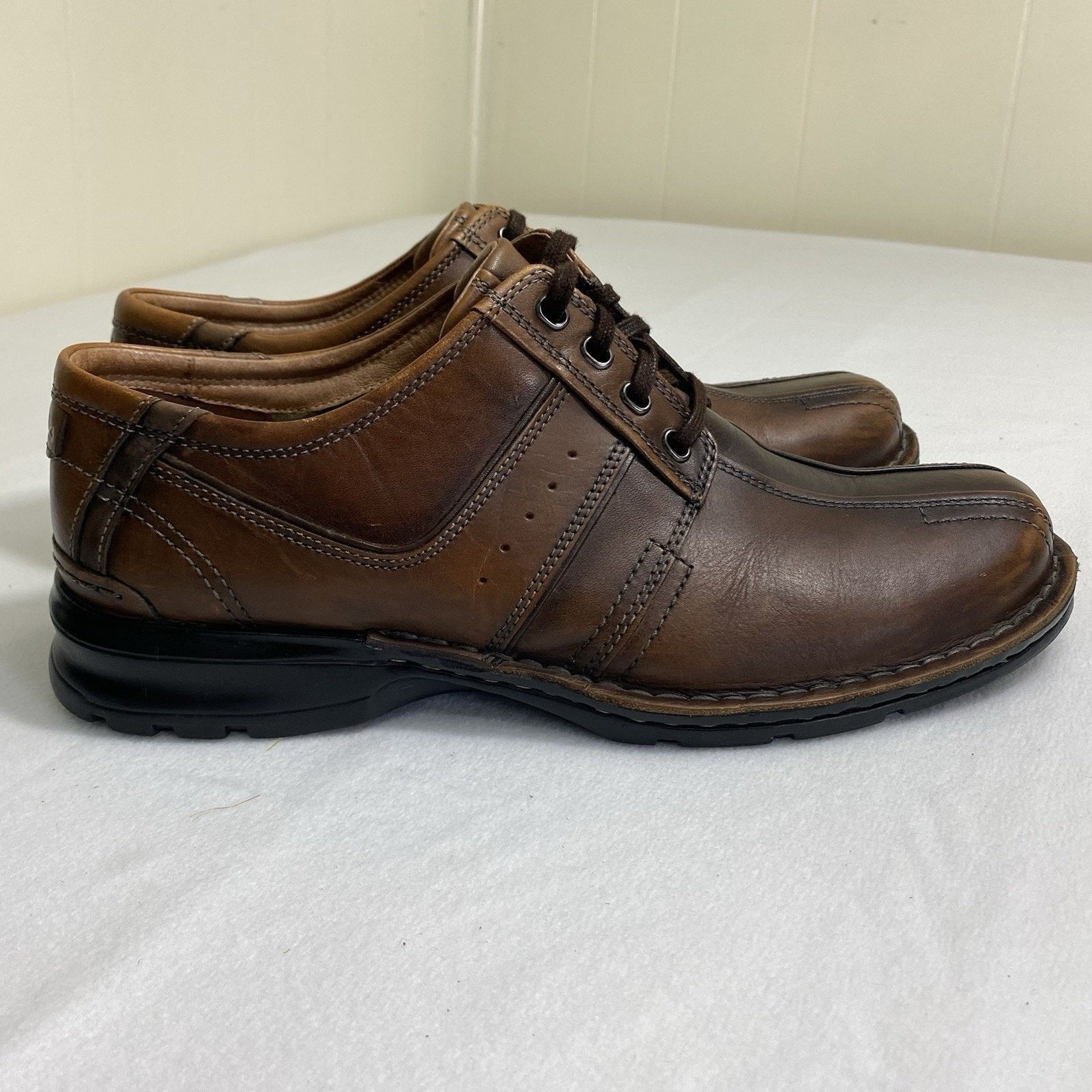 Clarks Clarks Touareg Vibe Men's 12M Brown Leather Oxford Shoes Size US 12 / EU 45 - 2 Thumbnail