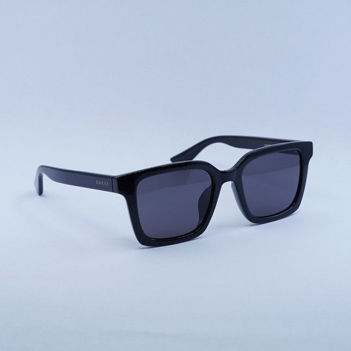 Gucci Gucci GG1582SK 001 Sunglasses Shiny Black Square Frame, Grey Size ONE SIZE - 9 Thumbnail