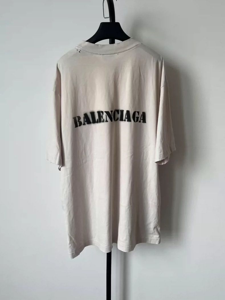 Balenciaga Balenciaga SS24 Stencil Type Short Sleeve TShirt-2506 Size US L / EU 52-54 / 3 - 2 Thumbnail