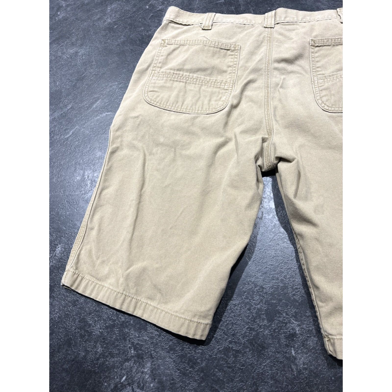 Carhartt Carhartt Men's Work Shorts Size 38 Relaxed Fit Canvas Cargo Shorts Beige Rugged Flex Size US 38 / EU 54 - 7 Thumbnail