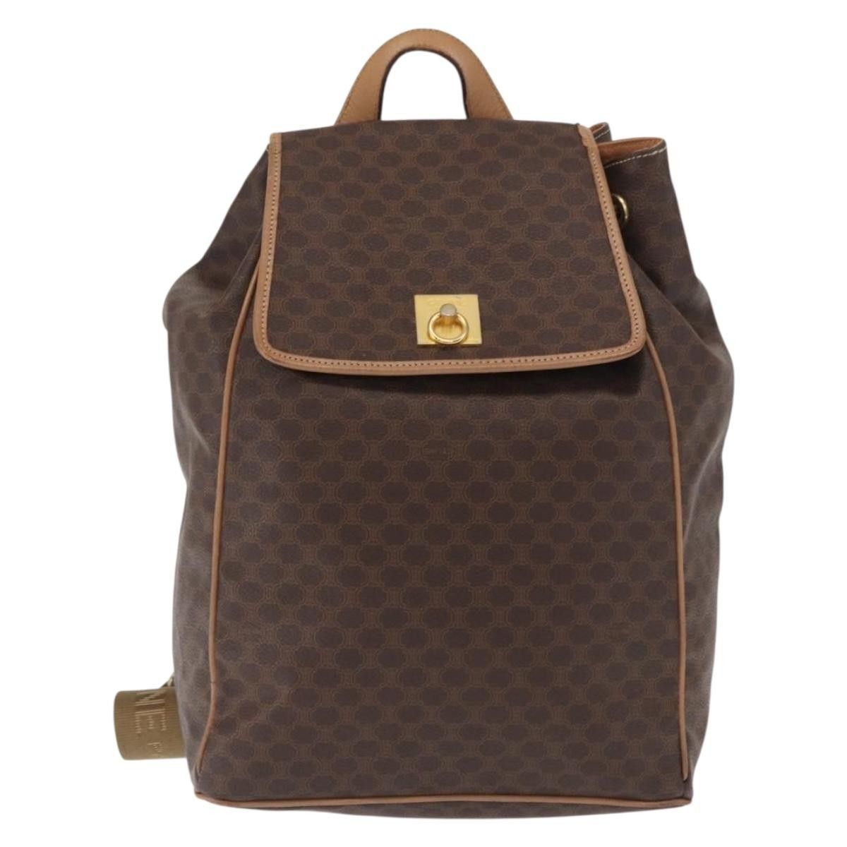Celine Celine Vintage Macadam Backpack Canvas and Leather Size ONE SIZE - 1 Thumbnail