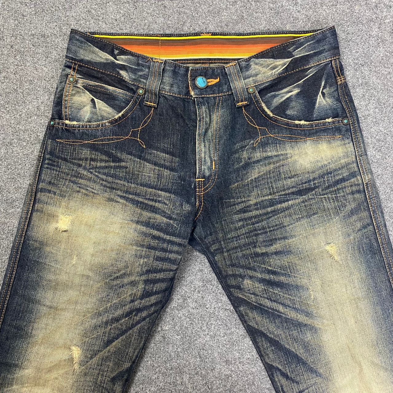 Edwin RARE DEWIN BLUE TRIP FLARE BOOTCUT DENIM JEANS Size US 32 / EU 48 - 3 Thumbnail