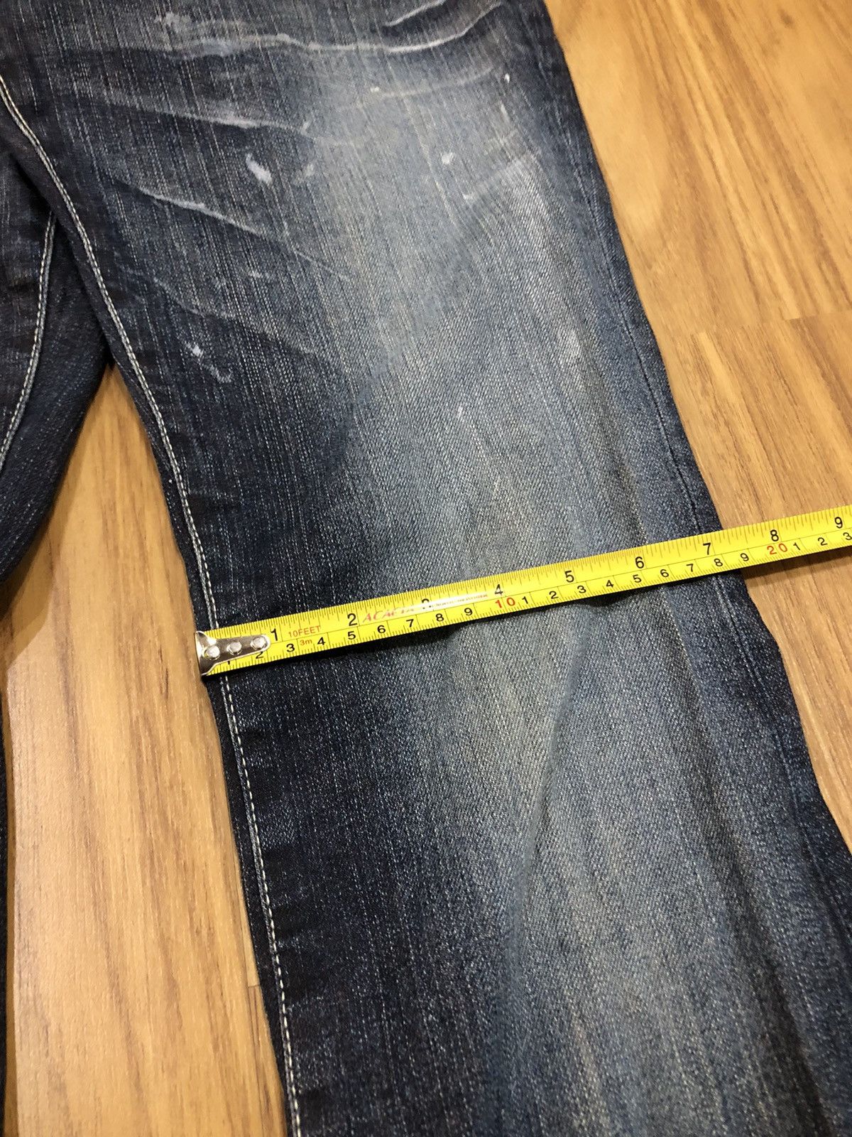 Tornado Mart Tornado Mart Flare Paint Splatter Faded Pocket Denim Size US 28 / EU 44 - 17 Thumbnail