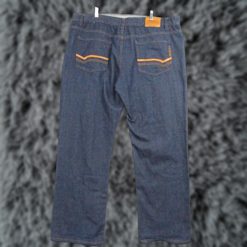 Vintage Parish Nation Jeans Mens 46 Blue Y2K Baggy Hip Hop Zip Fly Dark Wash EUC Jeans Size US 30 / EU 46 - 1 Thumbnail