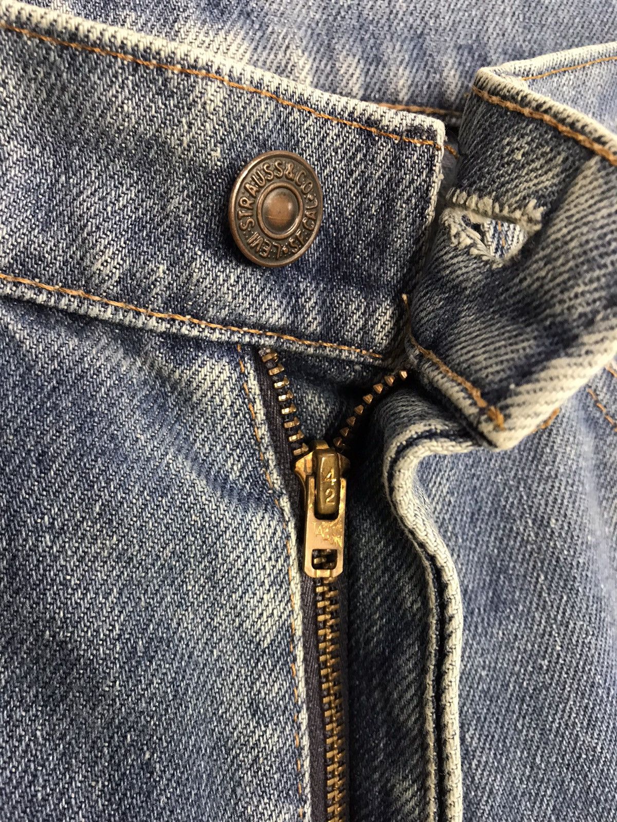 Levi's Vintage Clothing Levi's Strauss Zipper Indigo Denim Jeans Pants Orange Tab Size US 29 - 6 Thumbnail