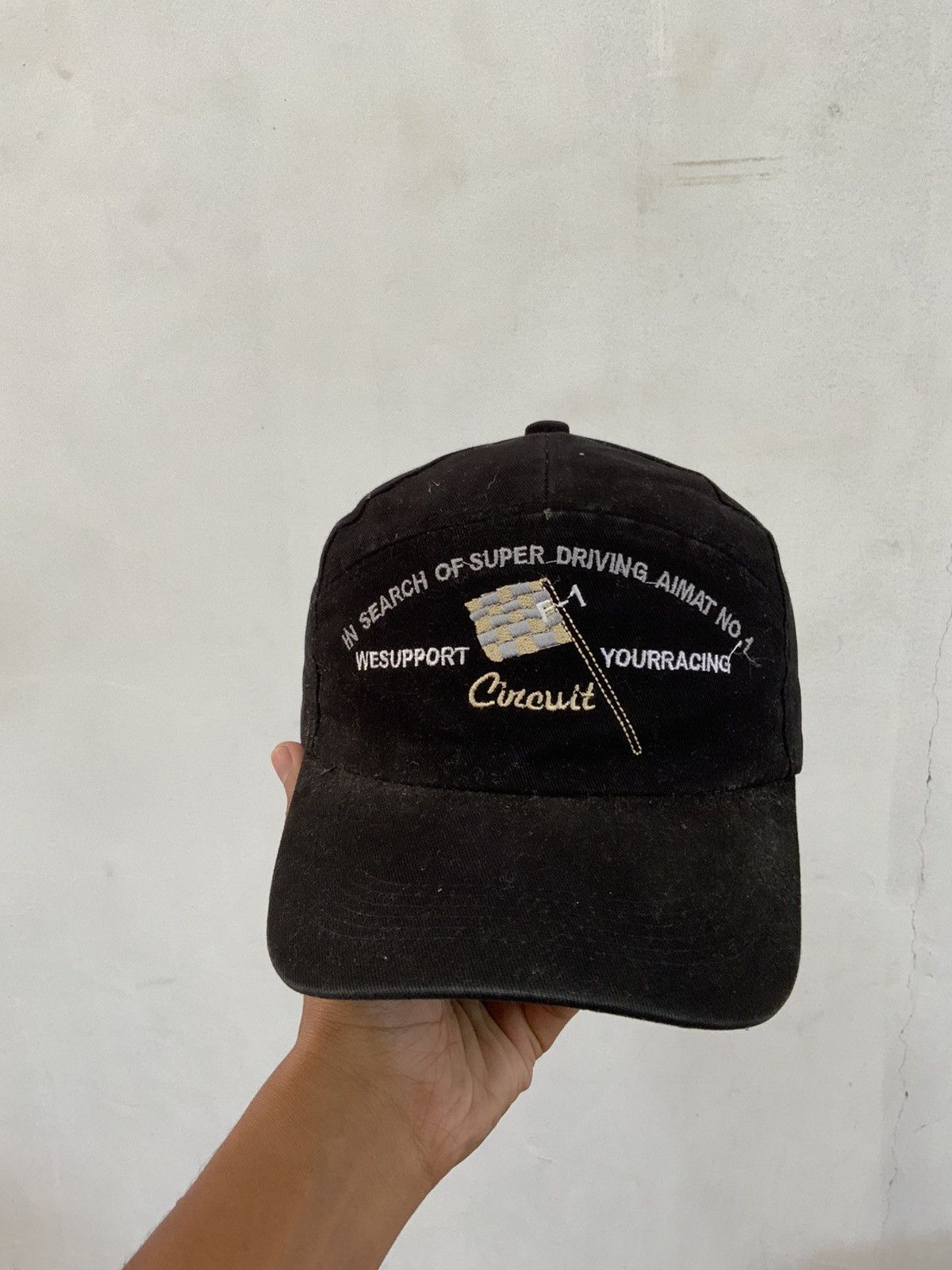 Vintage Vintage Aimat No.1 F-1 Circuit 7 Panel Black Hat Size ONE SIZE - 5 Thumbnail